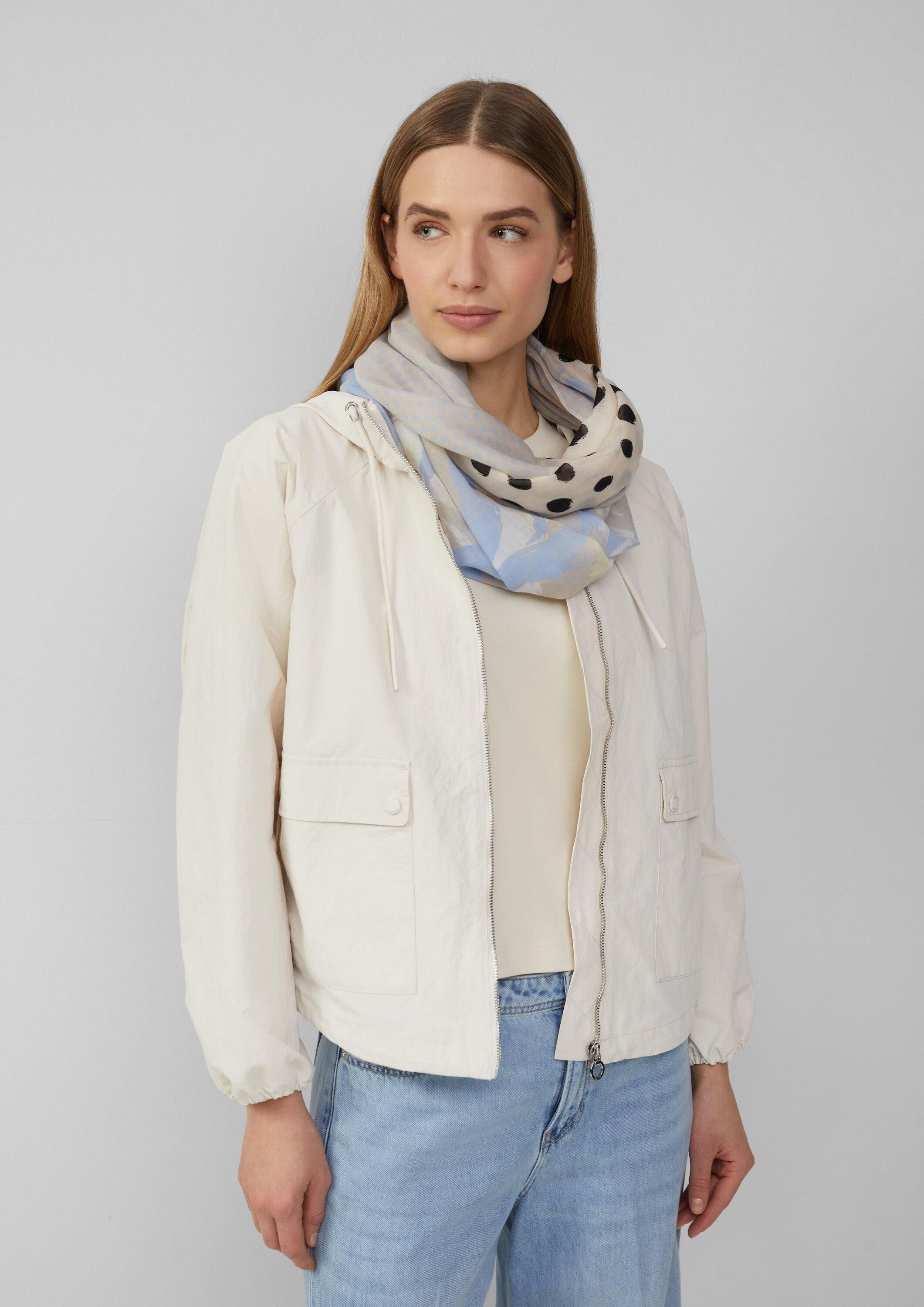 s.Oliver Loop Snood, Gemusterter Snood mit Pünktchen günstig online kaufen