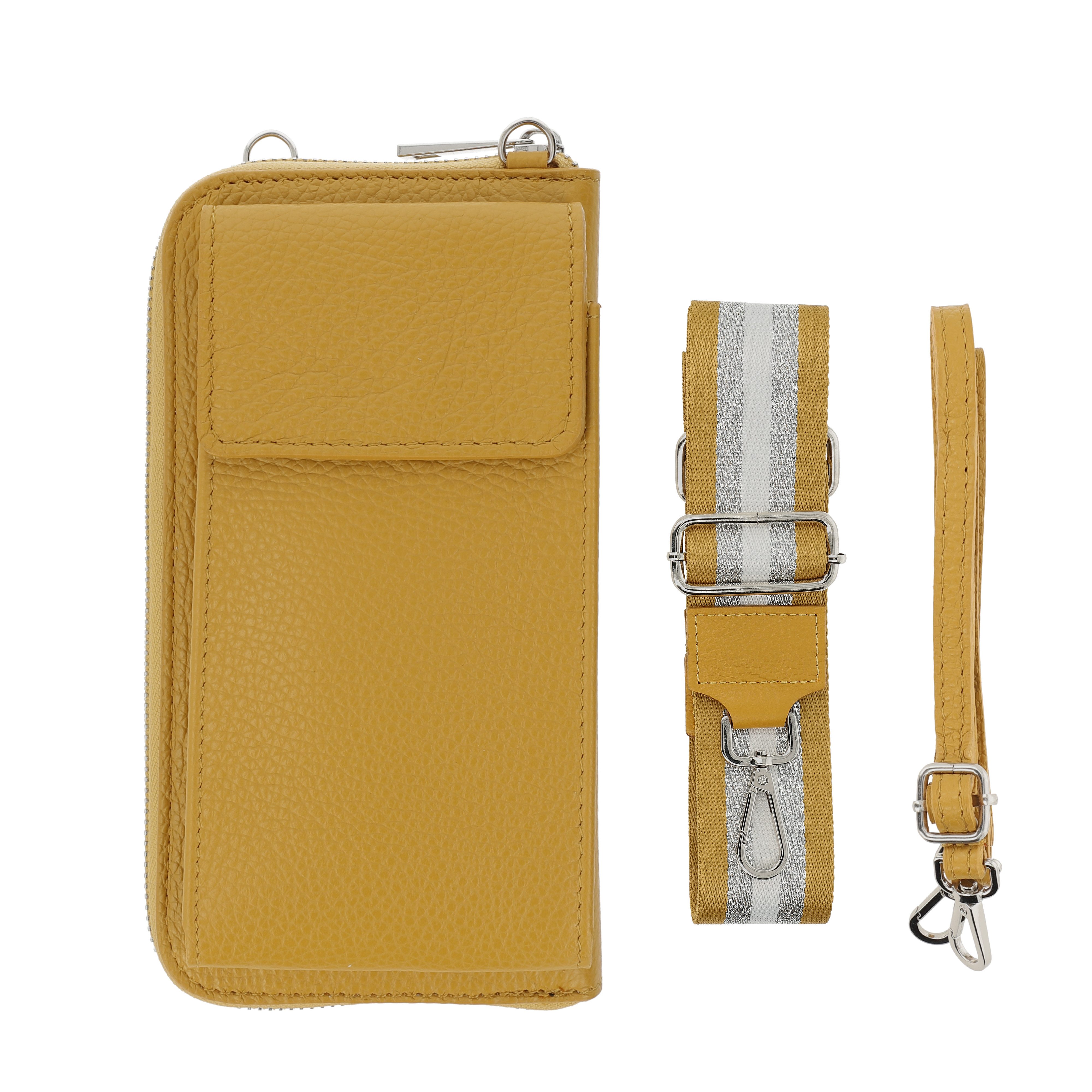 Botego Handytasche mit Geldbörse zum Umhängen, Handytasche Leder mit Portemonnaie