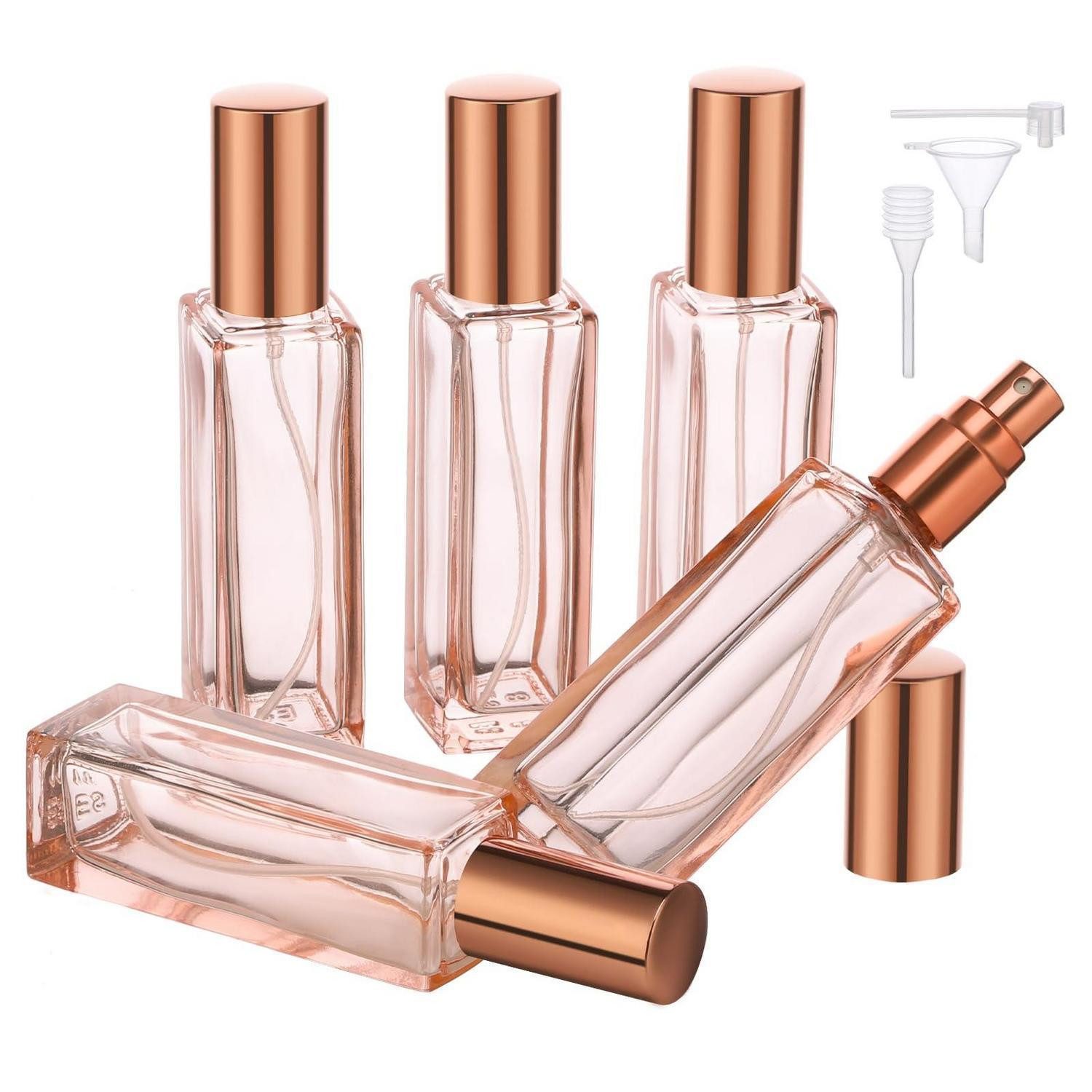 LuxusKollektion Parfümzerstäuber Parfümzerstäuber Nachfüllbar 20ml Orange 5 Stück (5 St)