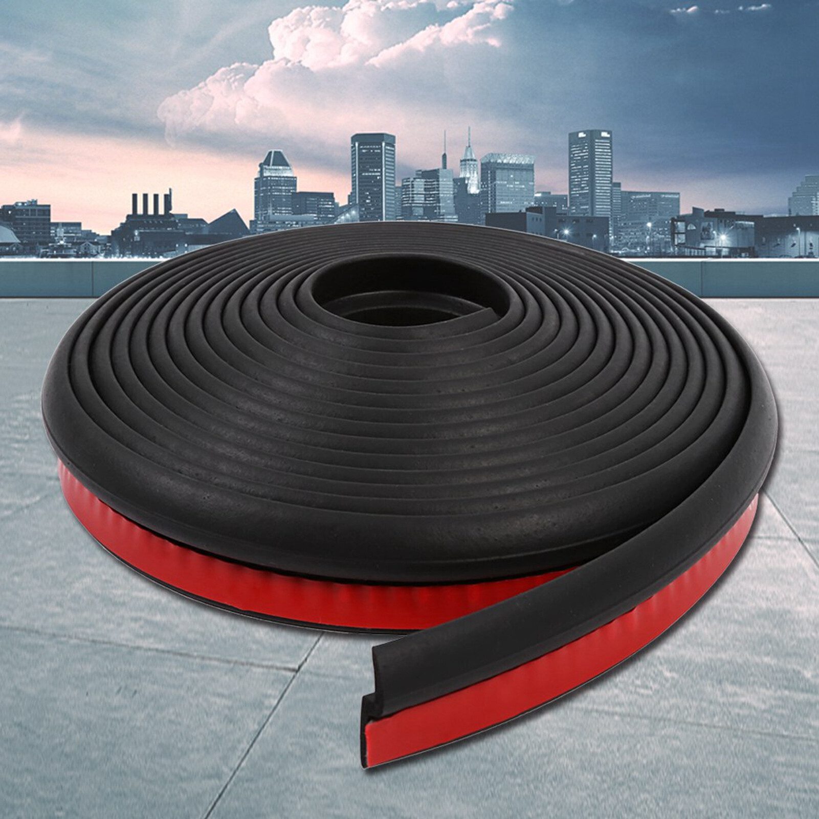 FUROKOY Dichtungsband Z-Typ 4 Meter lange Autotürdichtungen, (Set, 1-St., Autofenster-Türdichtungen), 2.3 x 400 cm, Schwarz