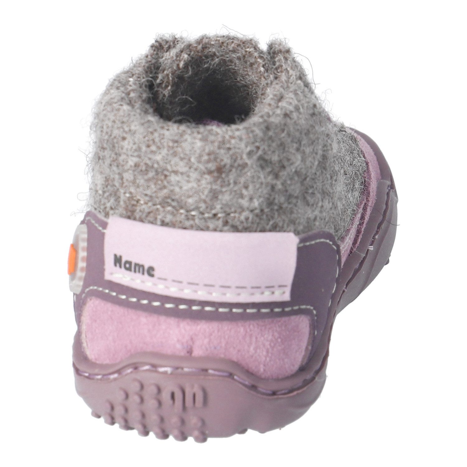 qnuffs WEIDE Barfußschuh Schnürschuh mit Namenschild an der Rückseite – Bild 3 von 5