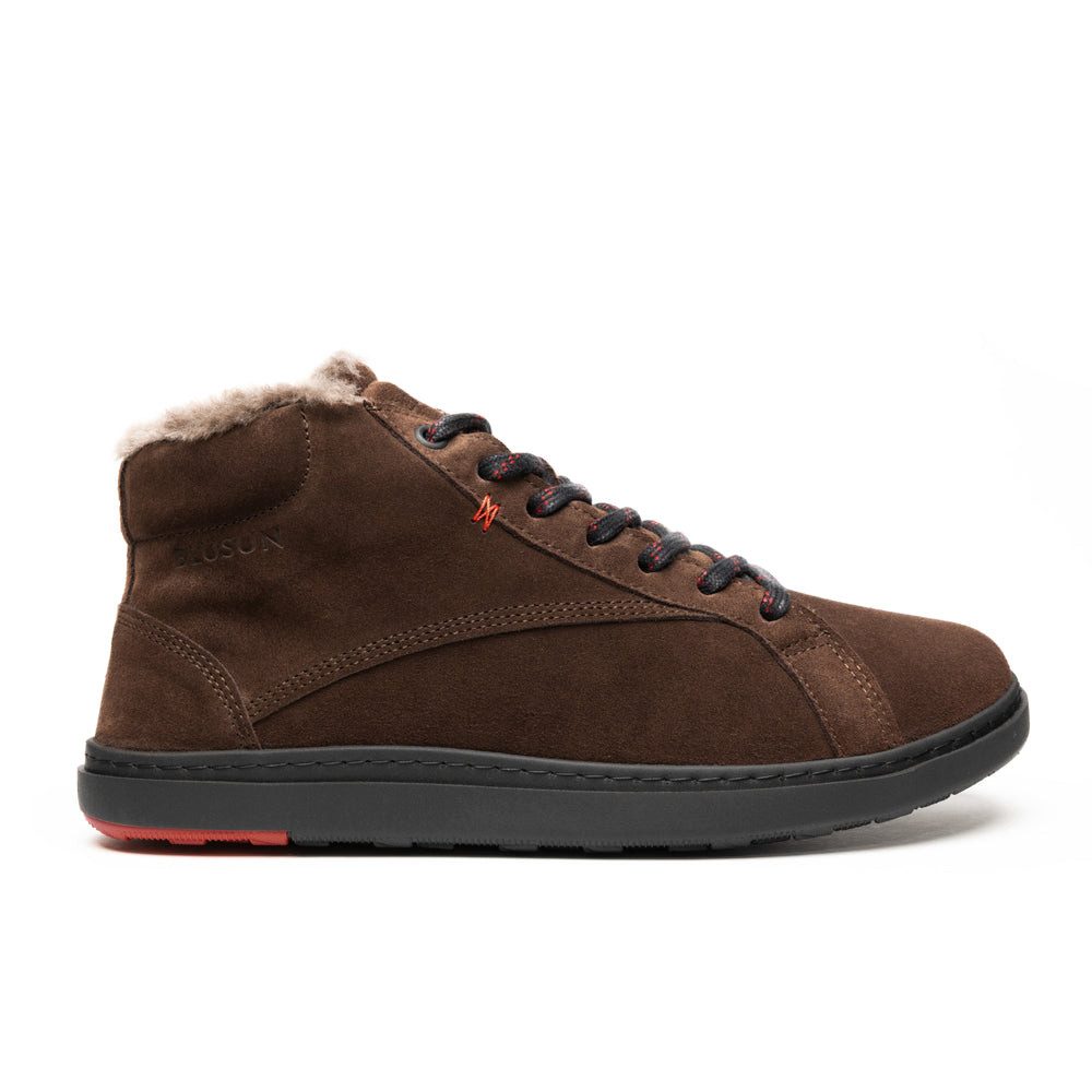 BLUSUN BLSN-030W brown Barfußschuh (1 Paar, flexible Barfußsohle) Leder