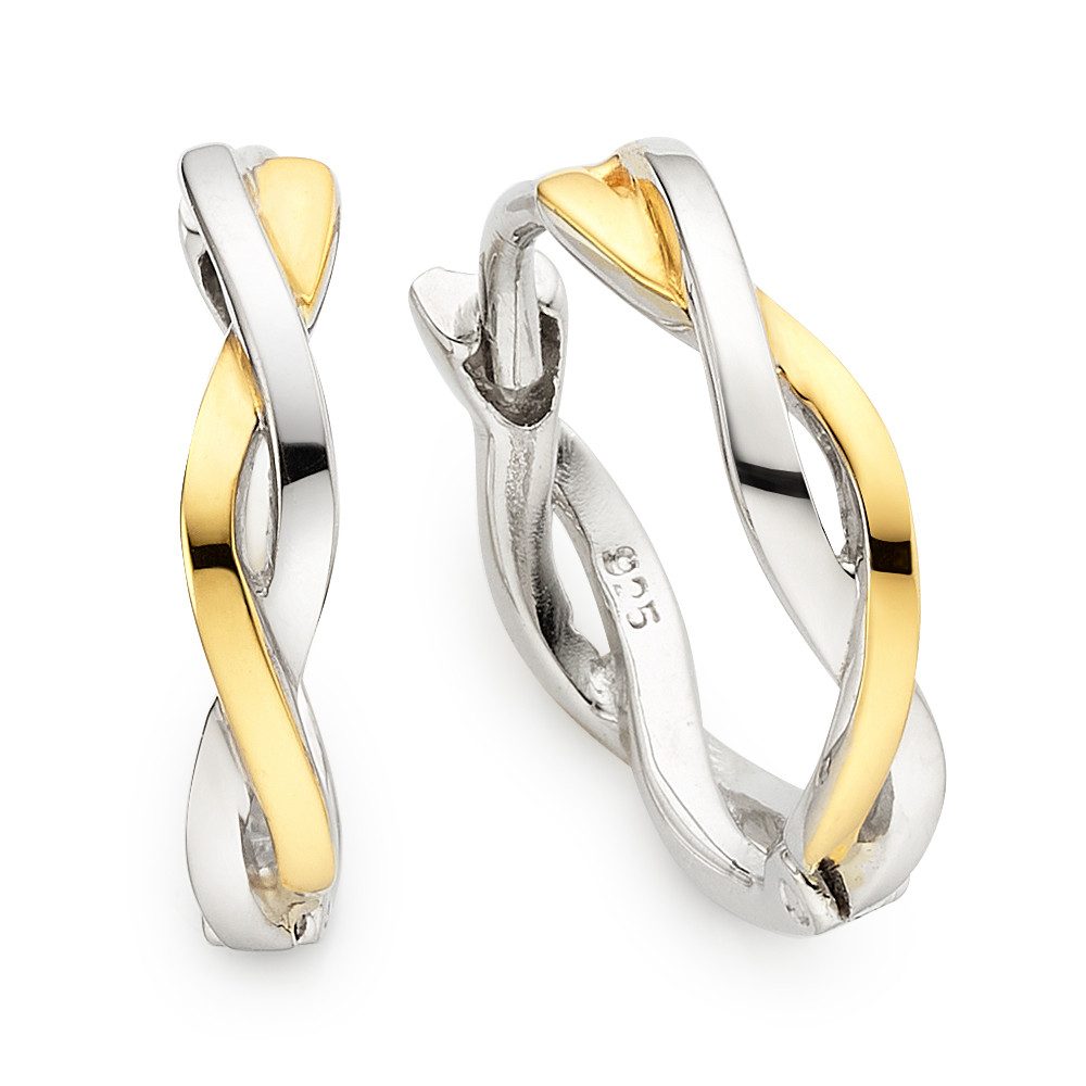 Firetti Paar Creolen Schmuck, Geschenk, Creolen Bicolor
