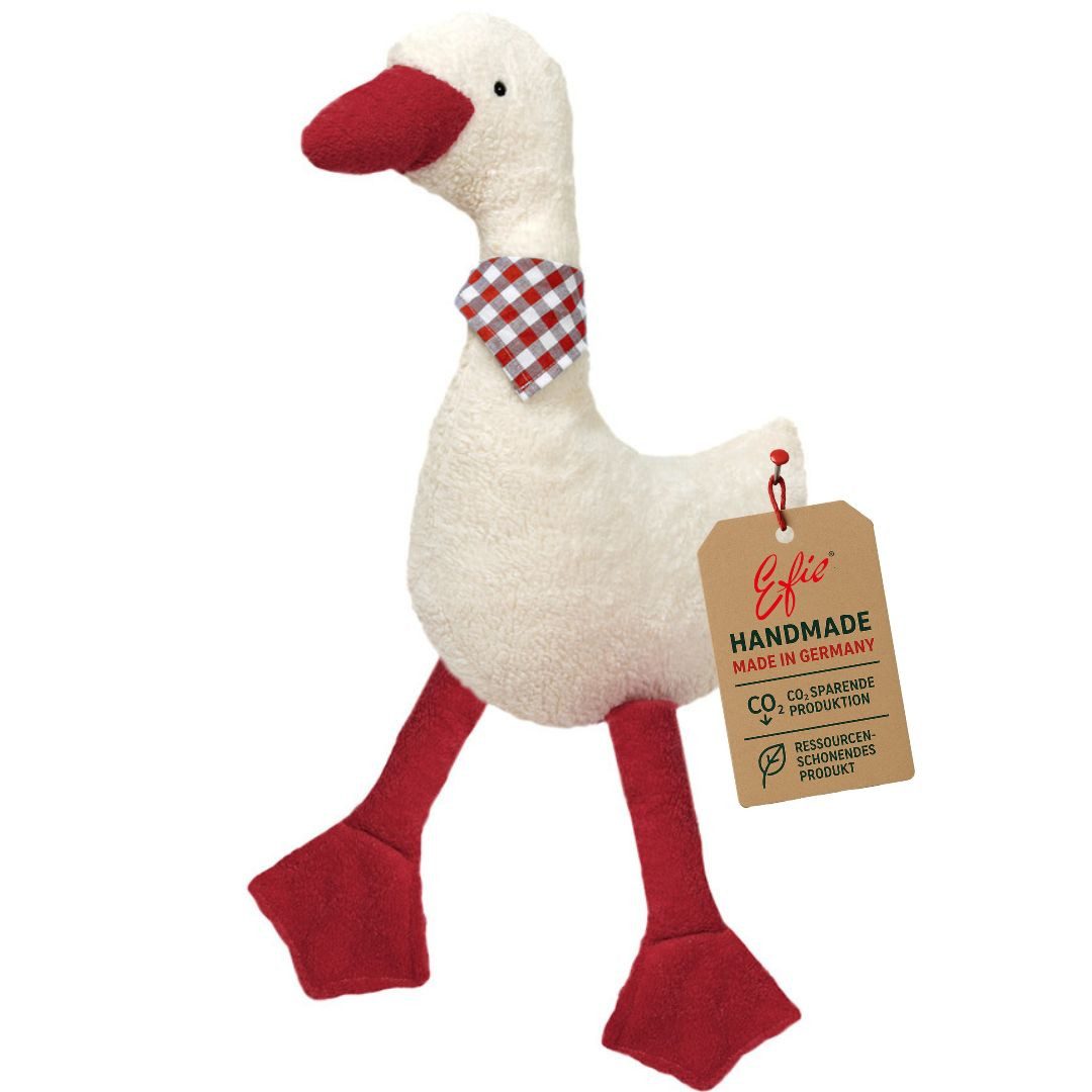 EFIE Kuscheltier Spiel & Kuschel - Gans rot - XL - Made in Germany