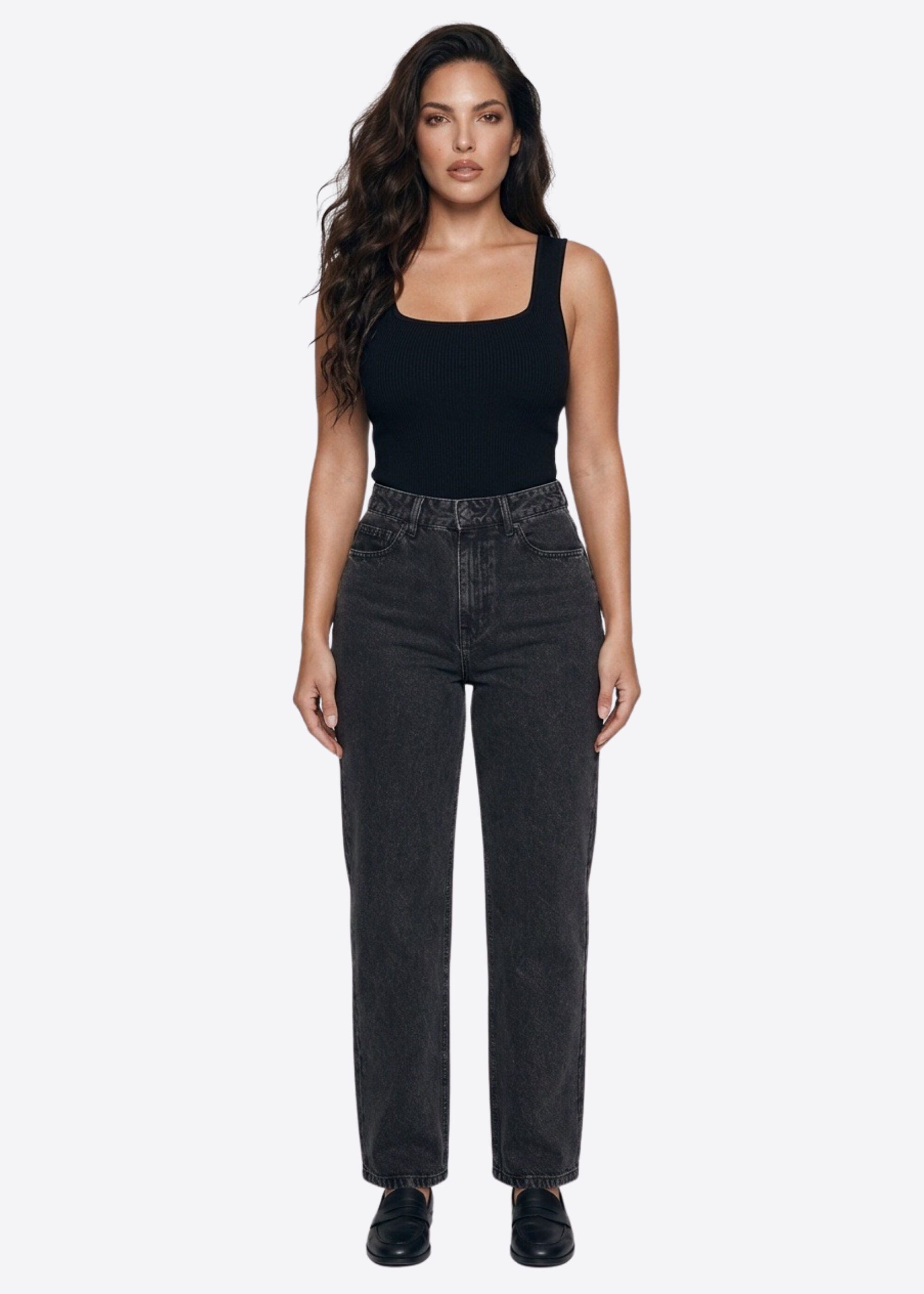 BLOAIZONE 5-Pocket-Jeans mit geradem Bein