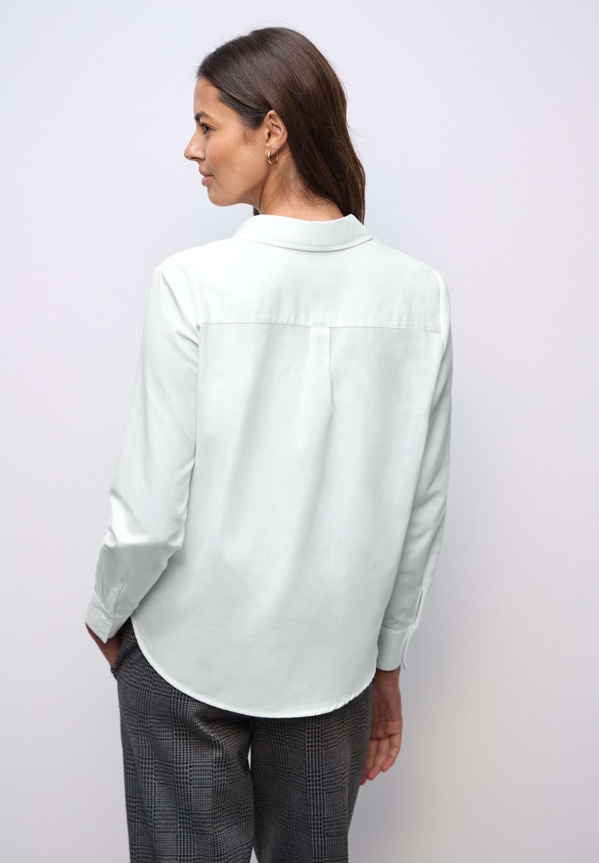 STREET ONE Langarmbluse aus reiner Baumwolle günstig online kaufen