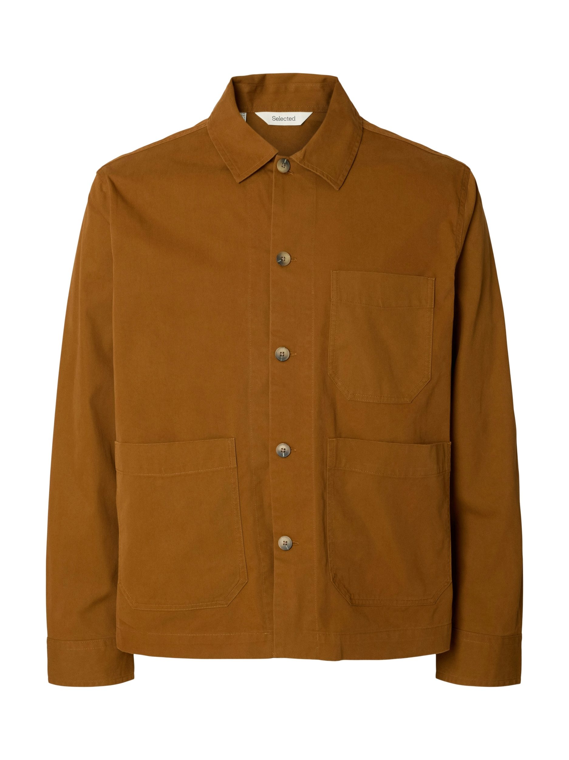 SELECTED HOMME Langarmhemd SLMOTTO PRS WORKWEAR OVERSHIRT
