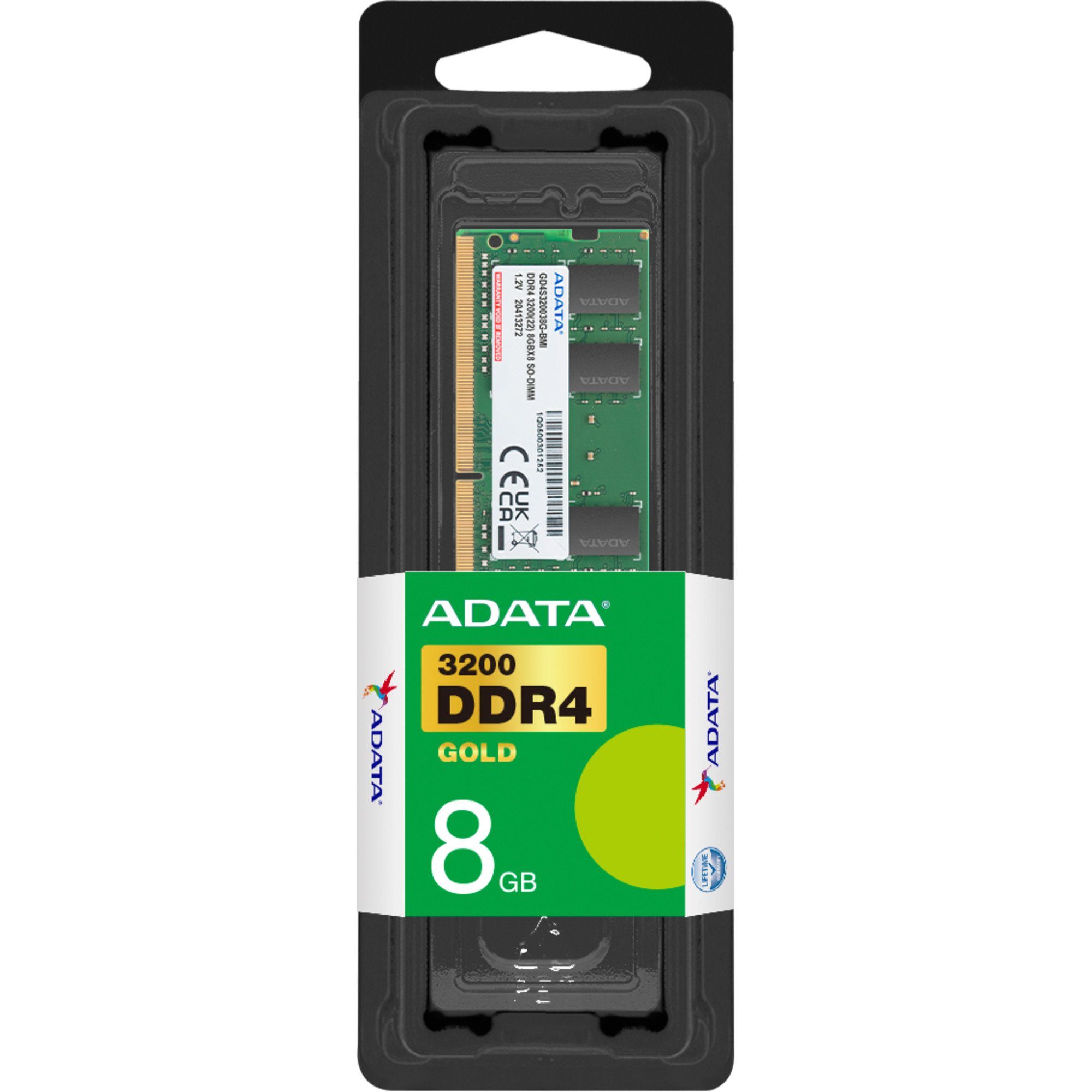 ADATA ADATA ADATA SO-DDR4 8GB 3200-22 Gold Single Tray, Arbeitsspeicher