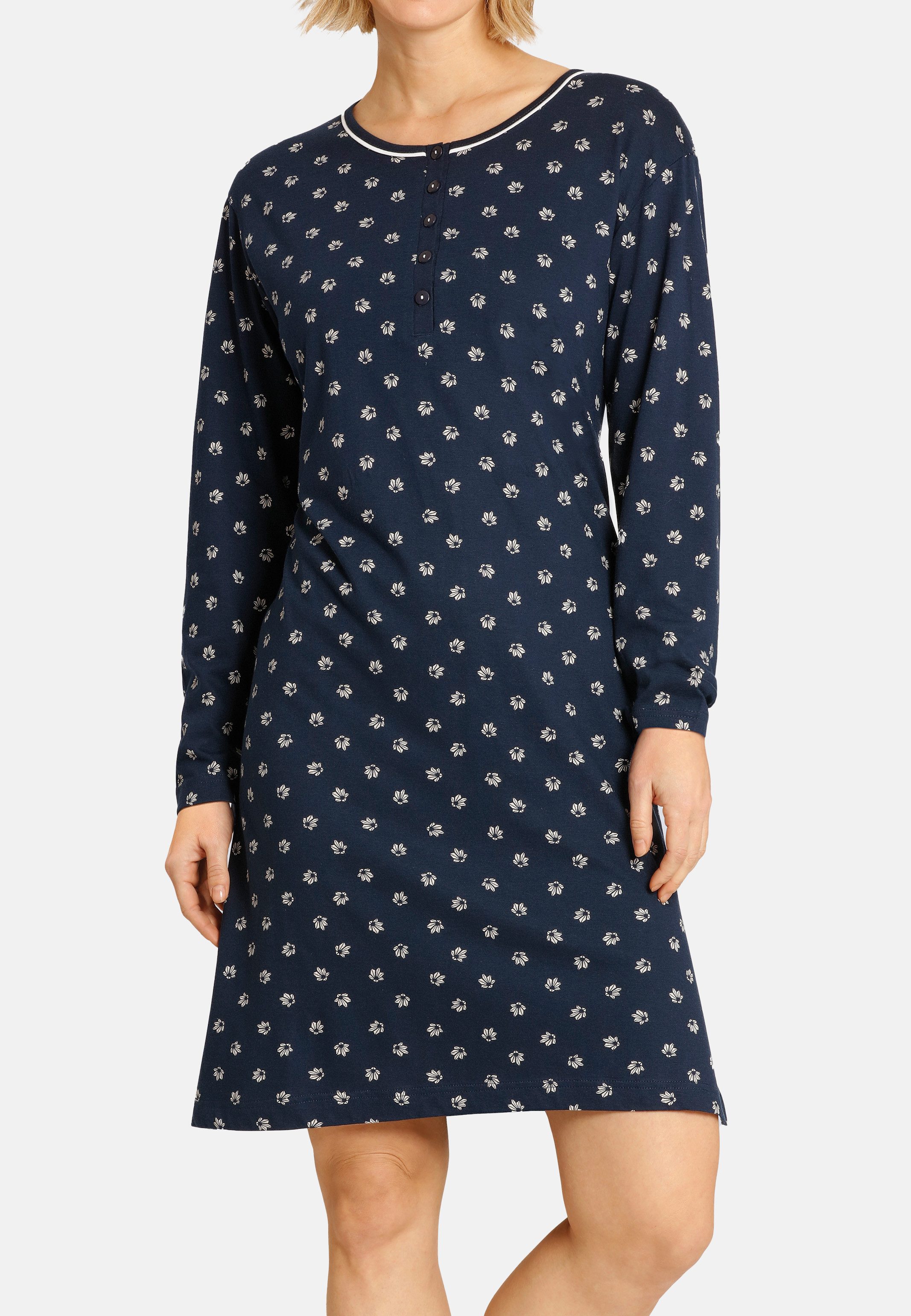 Hajo Nachthemd Klima Komfort (1-tlg) Nachthemd - Baumwolle - Atmungsaktiv