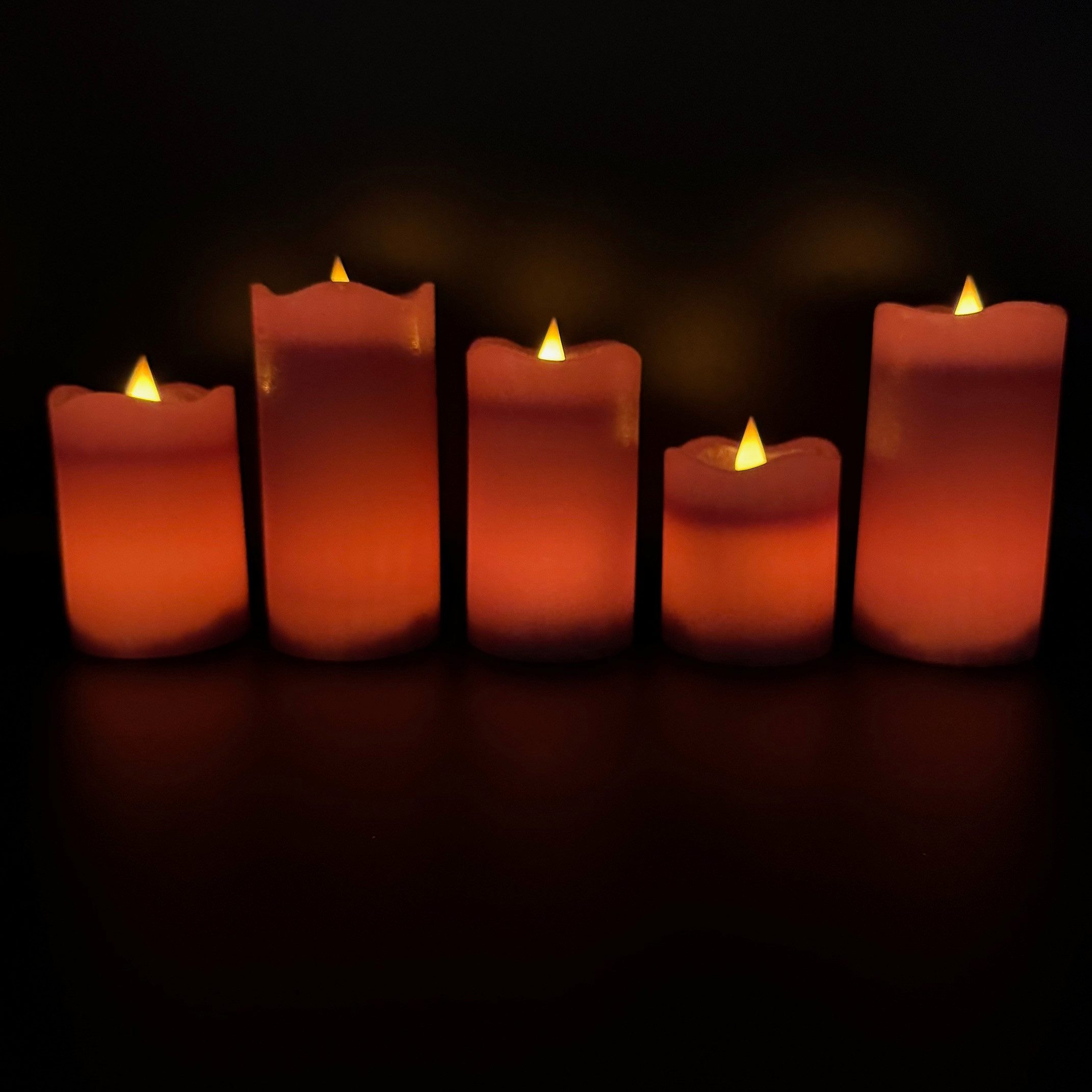 Online-Fuchs LED-Kerze 5 LED-Kerzen aus Echtwachs mit 6-Stunden Timer (real günstig online kaufen