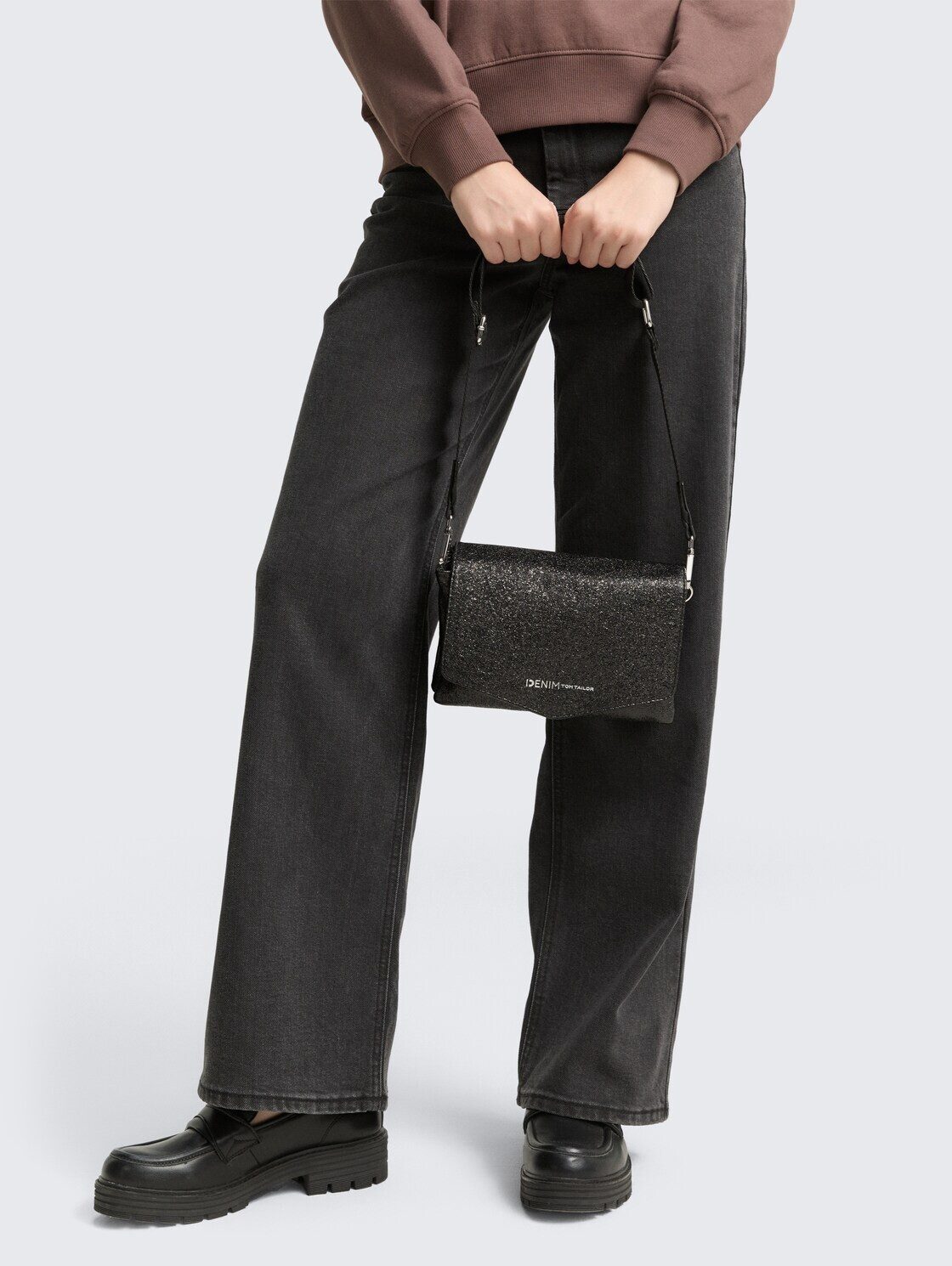TOM TAILOR Denim Umhängetasche Bags, TTQUINN S Umhängetasche in Glitzer-Optik