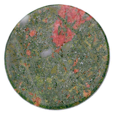 Morella Runder Anhänger Chakren Scheibe Anhänger Wechselschmuck (1-tlg), Damen-Amulett, Coin Ø 33 mm, Edelstein