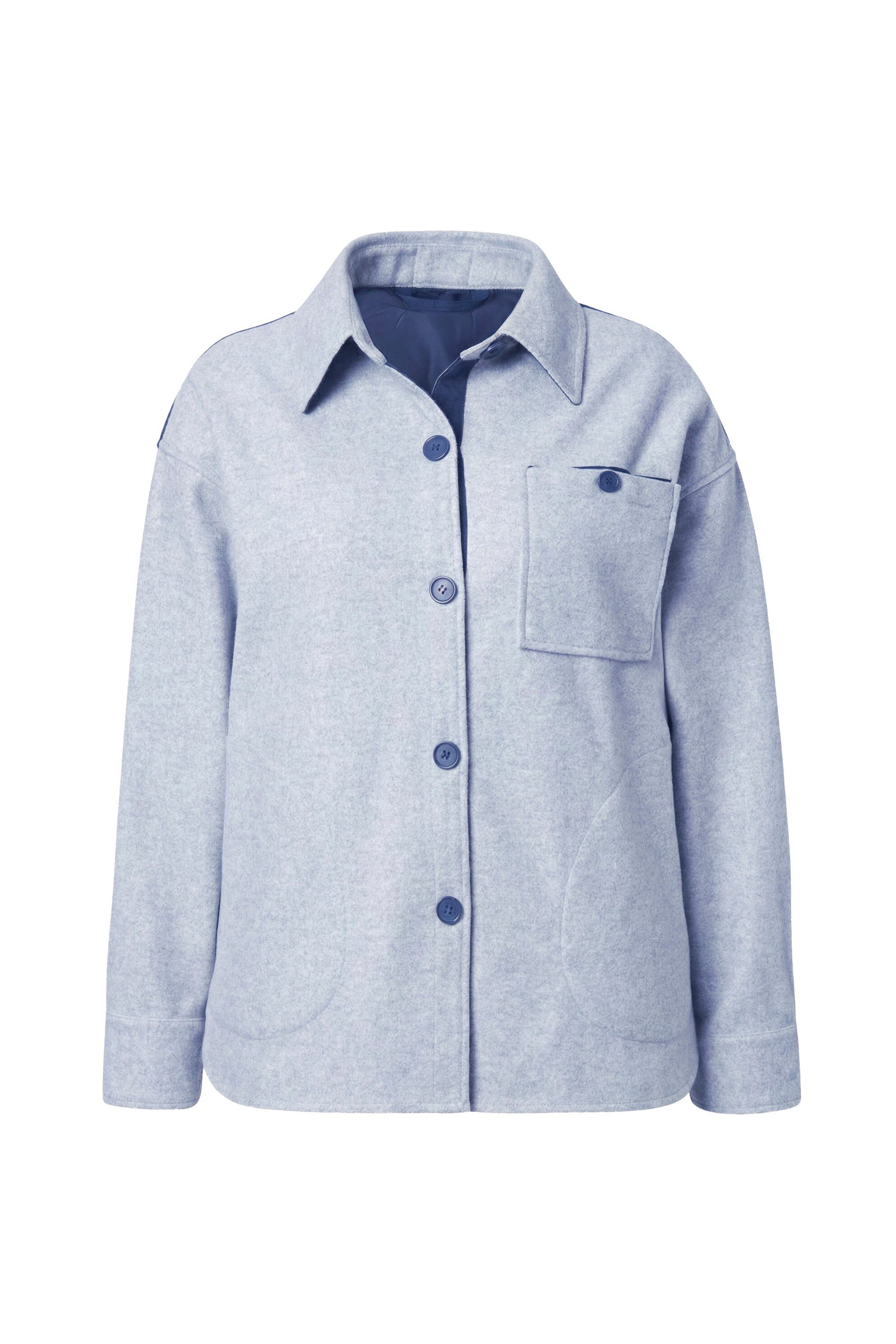Laurasøn Sommerjacke Flanell Hemdjacke Langarm