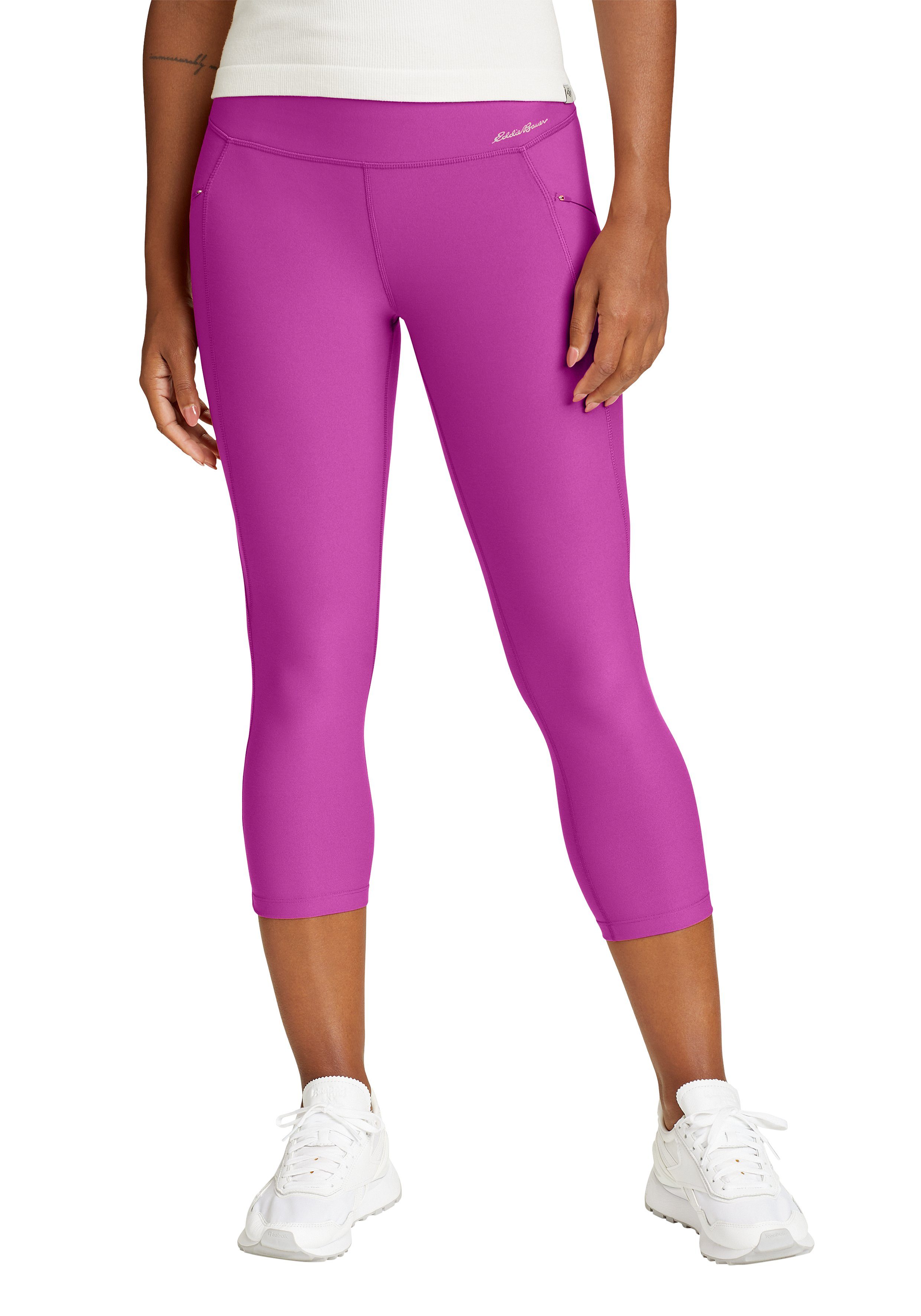 Eddie Bauer Caprihose Trail Tight Capri - High Rise Dunkles Magenta