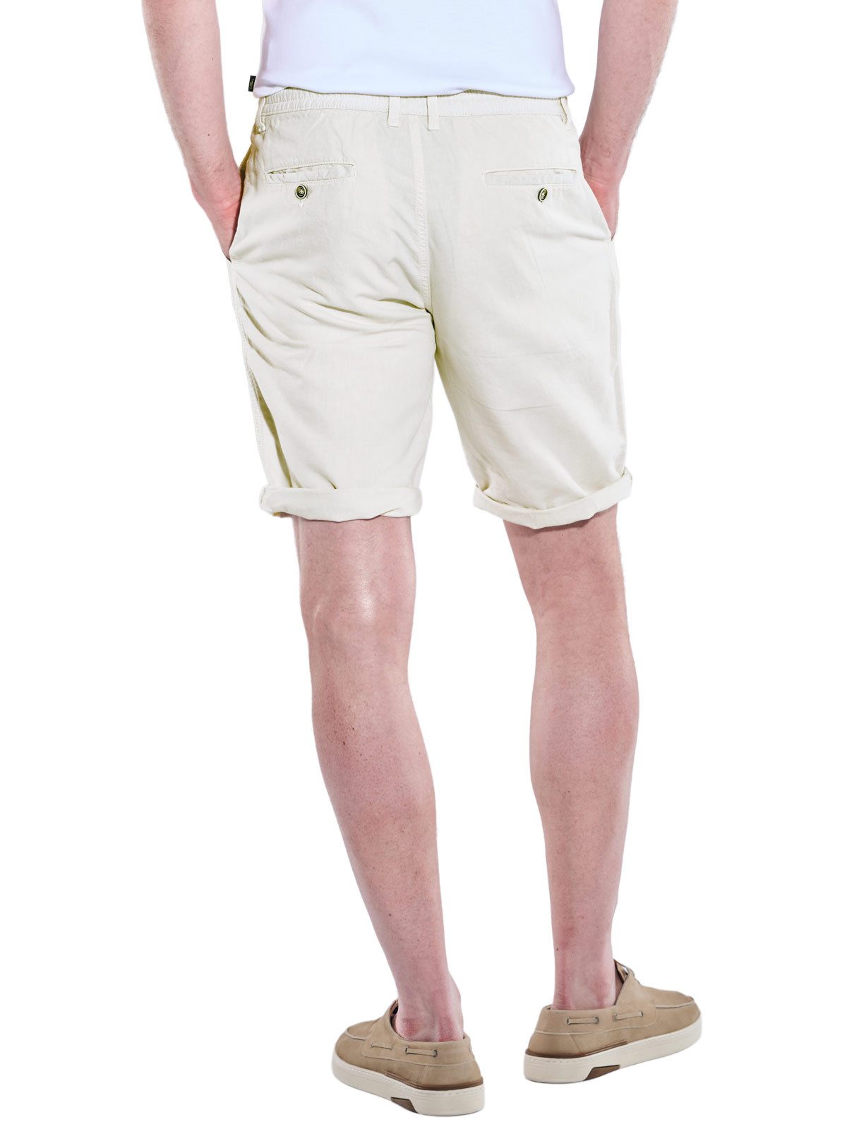 Engbers Bermudas Herren Chino-Bermuda mit Tunnelzug, Hellgrau