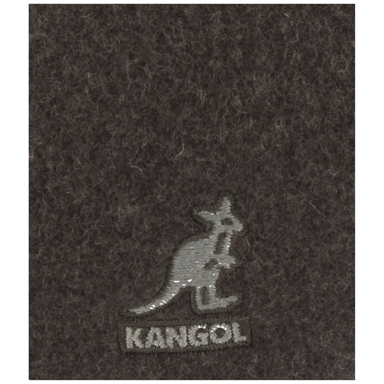 Dunkelgrau Cap aus Schiebermütze Wolle Kangol 504