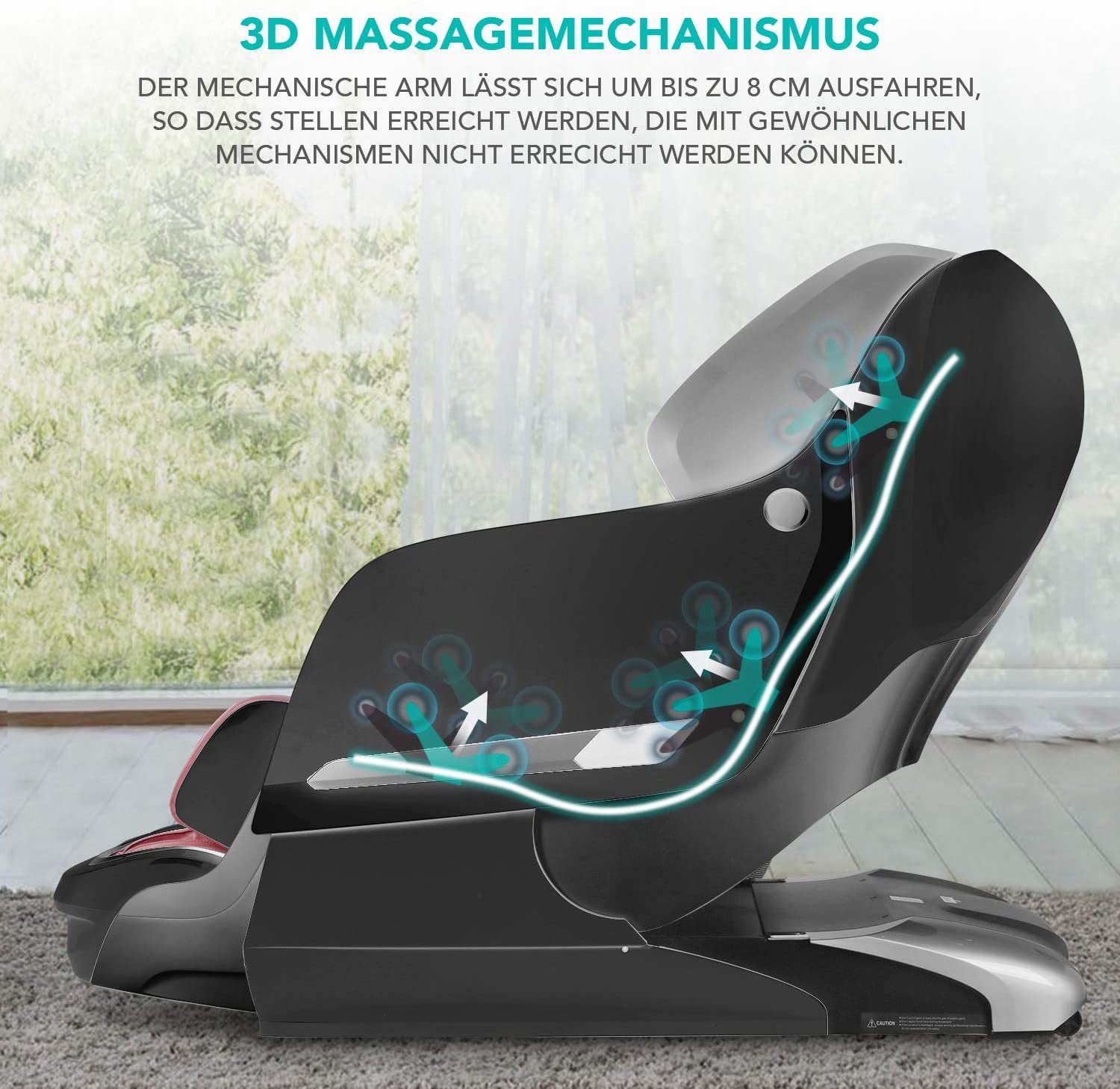 Premium mit Massagesessel, Lonisator, Aufbauservice Anion-Abgabe 3D NAIPO Massagestuhl Ohne