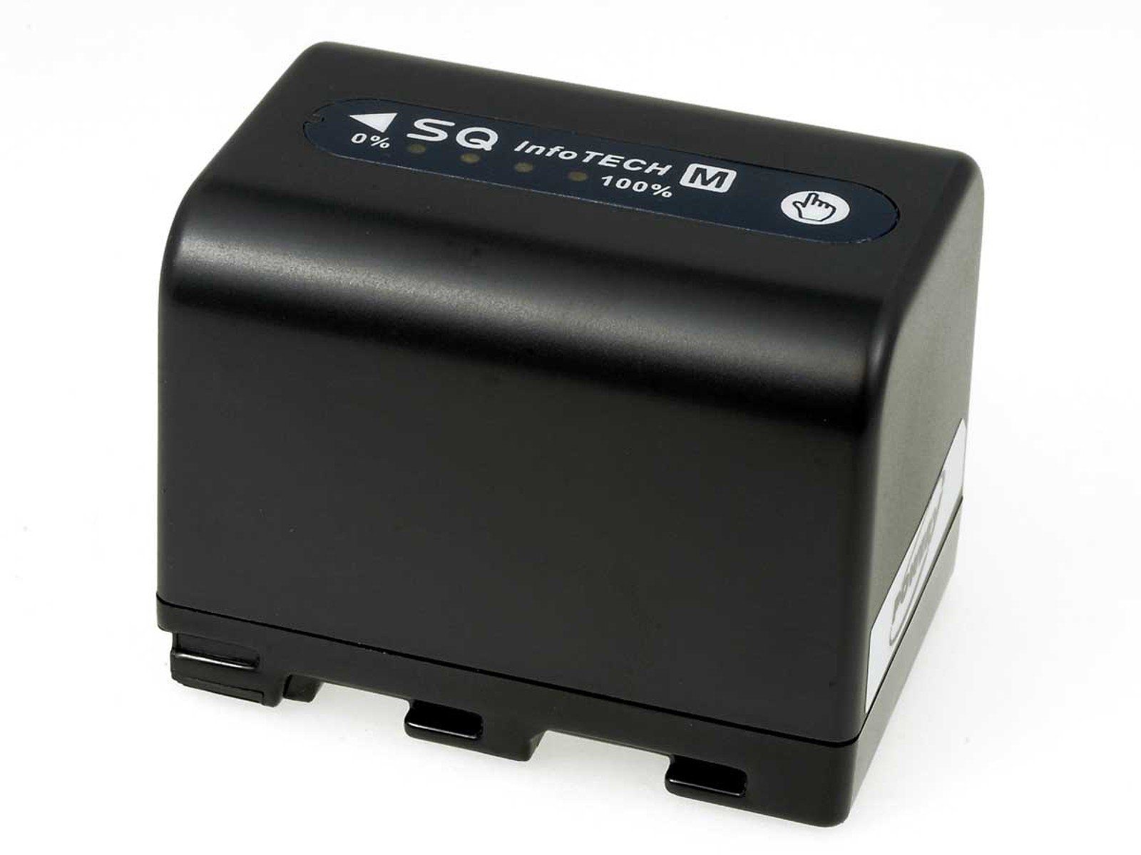 NP-FM30 mAh für Akku 2800 Powery 2800mAh Kamera-Akku Anthrazit (7.2 V) Typ Sony