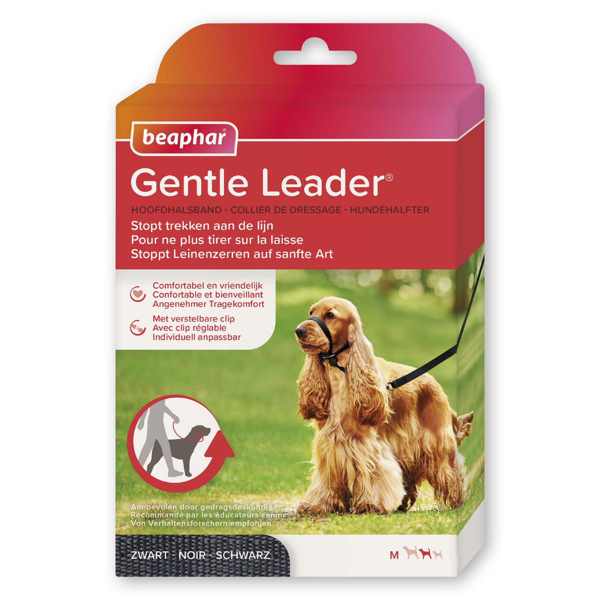 beaphar Hunde-Erziehungsgeschirr Gentle Leader, Hundehalfter - schwarz, M günstig online kaufen
