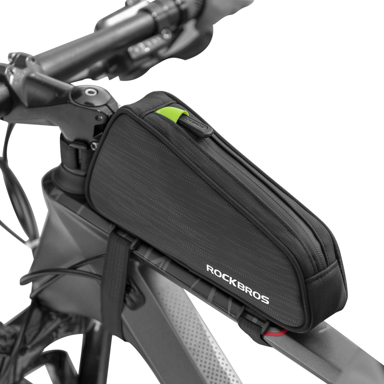 ROCKBROS Fahrradtasche Top Tube Bag 1,1L reflektierend, wasserdicht und leicht