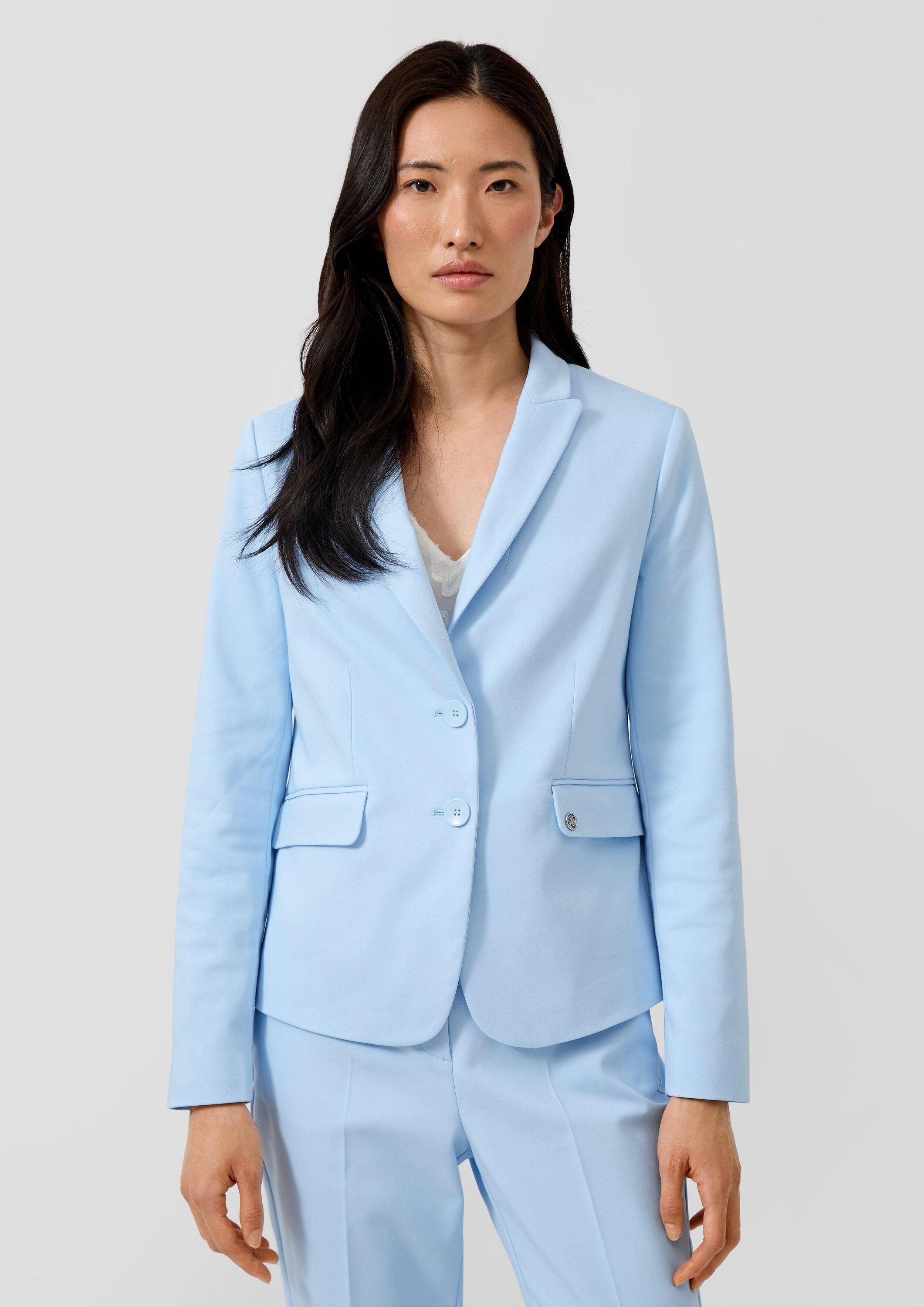s.Oliver Jackenblazer Indoor-Blazer Hochwertiger Crop-Blazer im Slim Fit