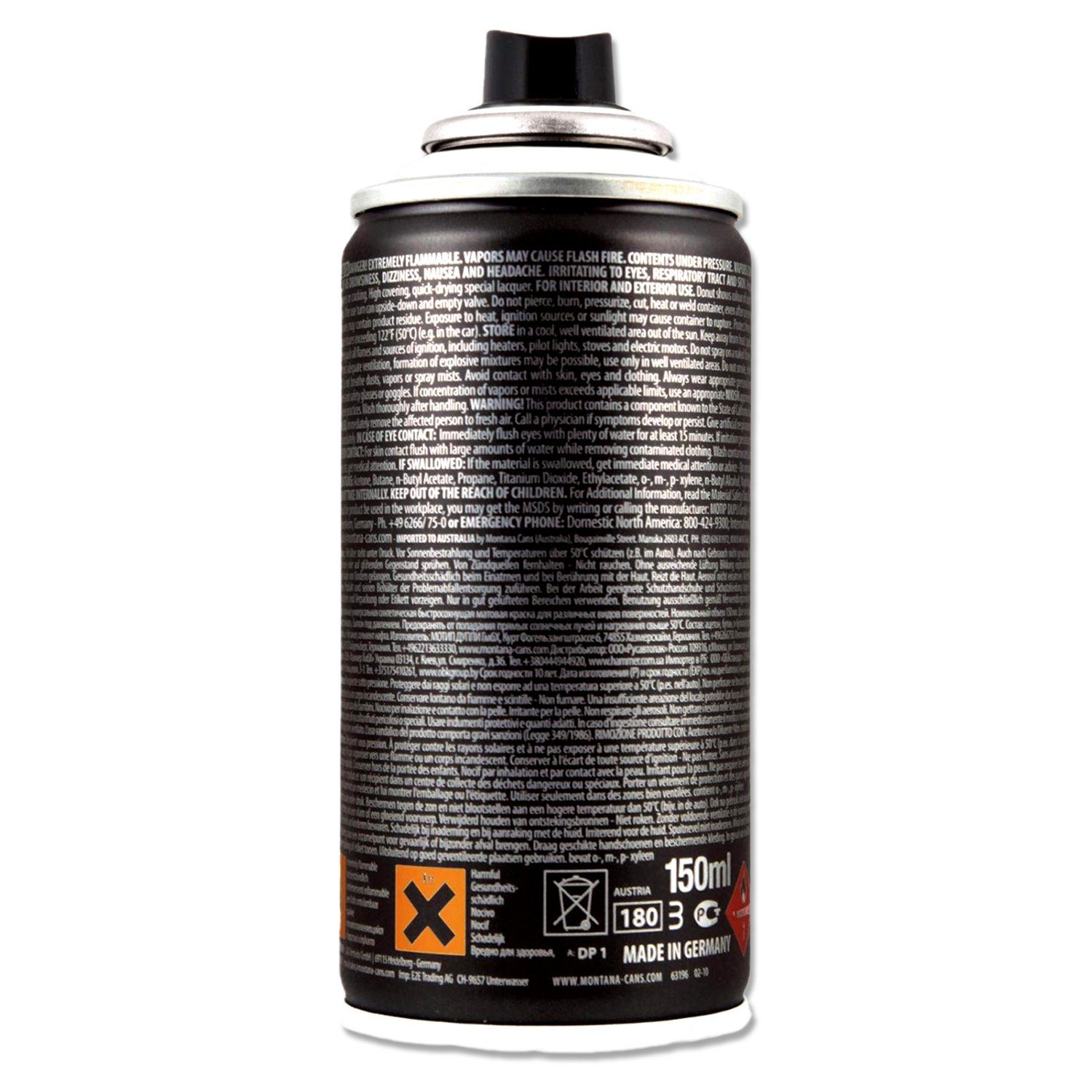 Montana Cans Sprühlack Sprühlack, Montana BLACK Mini, 6 Farben Auswahl, 150ml
