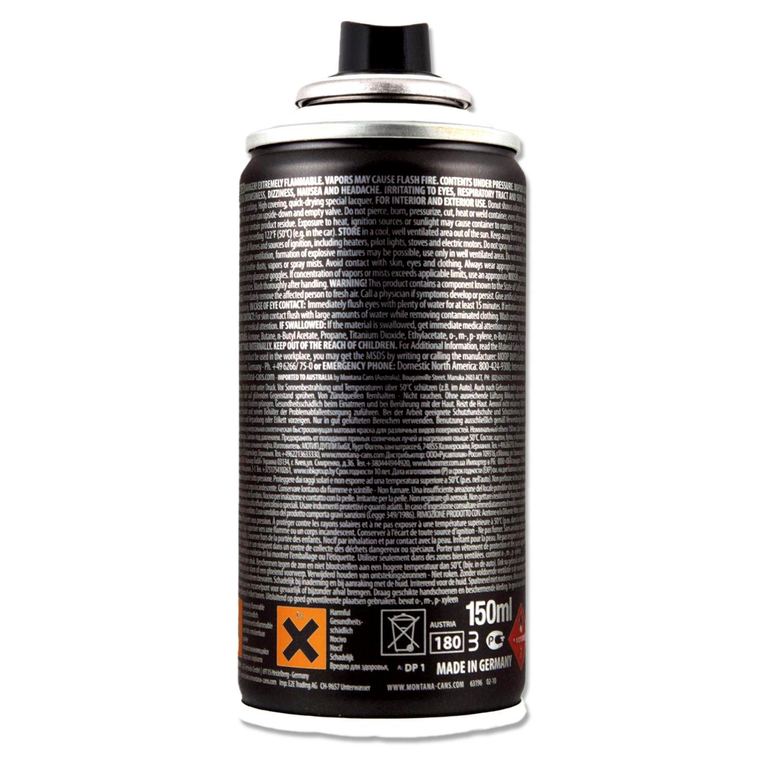 Montana Cans BLACK (Farbauswahl) Montana Mini 150ml Sprühfarbe Cans White