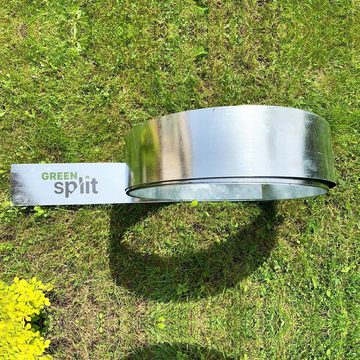 Green-split Beetbegrenzung Rasenkantenband Metall Alu/Zink 15 cm x 10 Meter Rasenkanten