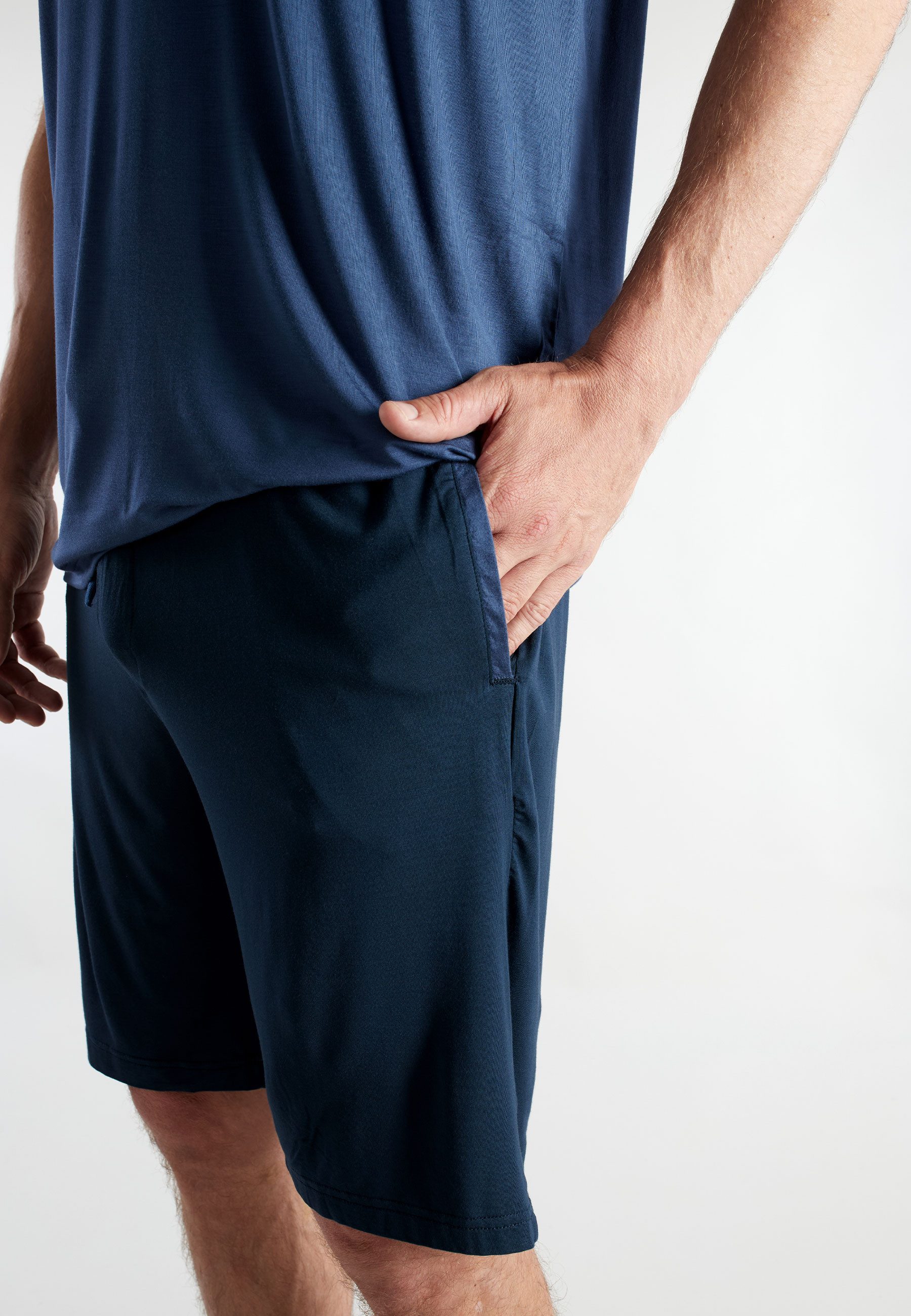 CECEBA Shorty CECEBA Herren Shorty blau uni (1 tlg)