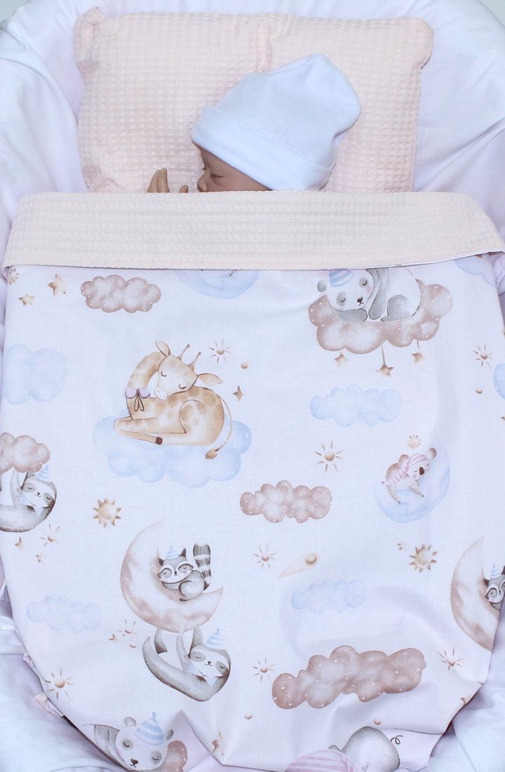 Babydecke Babydecke Waffelpiqué Baumwolle Kuscheldecke Kinderwagendecke, günstig online kaufen