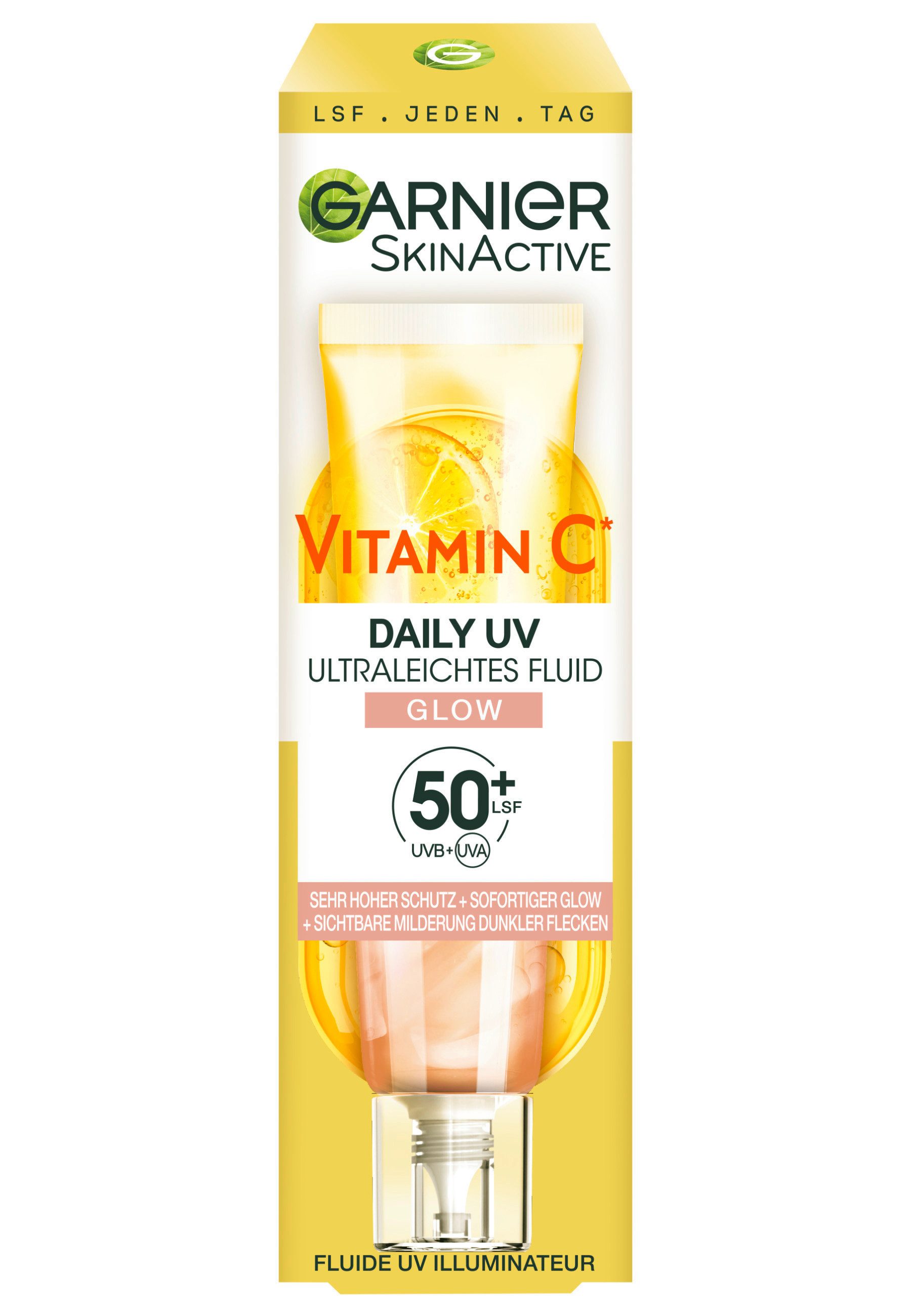 GARNIER Gesichtsfluid Skinactive Vitamin C Daily Uv Ultraleichtes Fluid Glow, 1-tlg.