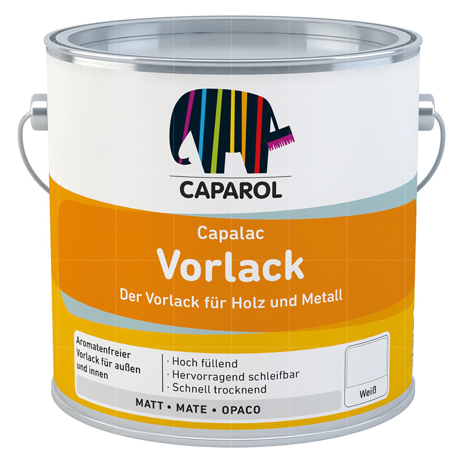 Caparol Lack Capalac Vorlack - 2.5 Ltr (Weiss)
