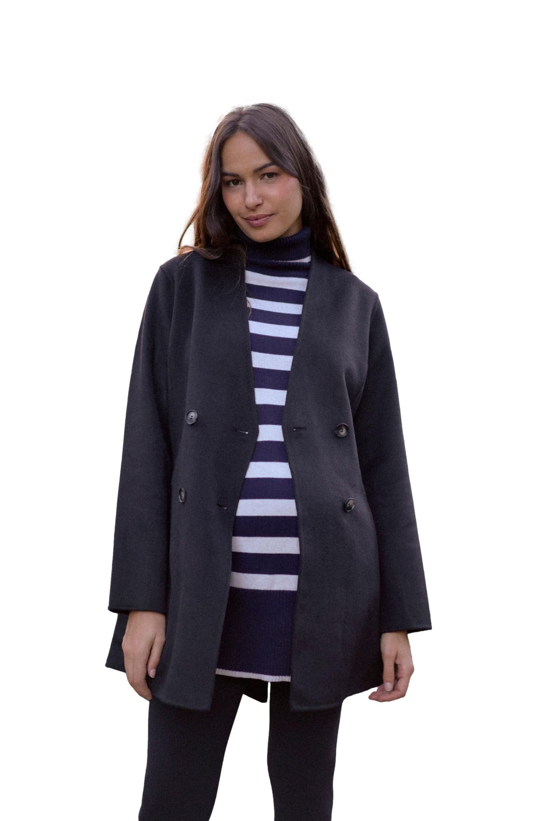 Seraphine Wollmantel Seraphine Zweireihiger Umstandsmantel aus Wolle (1-tlg)