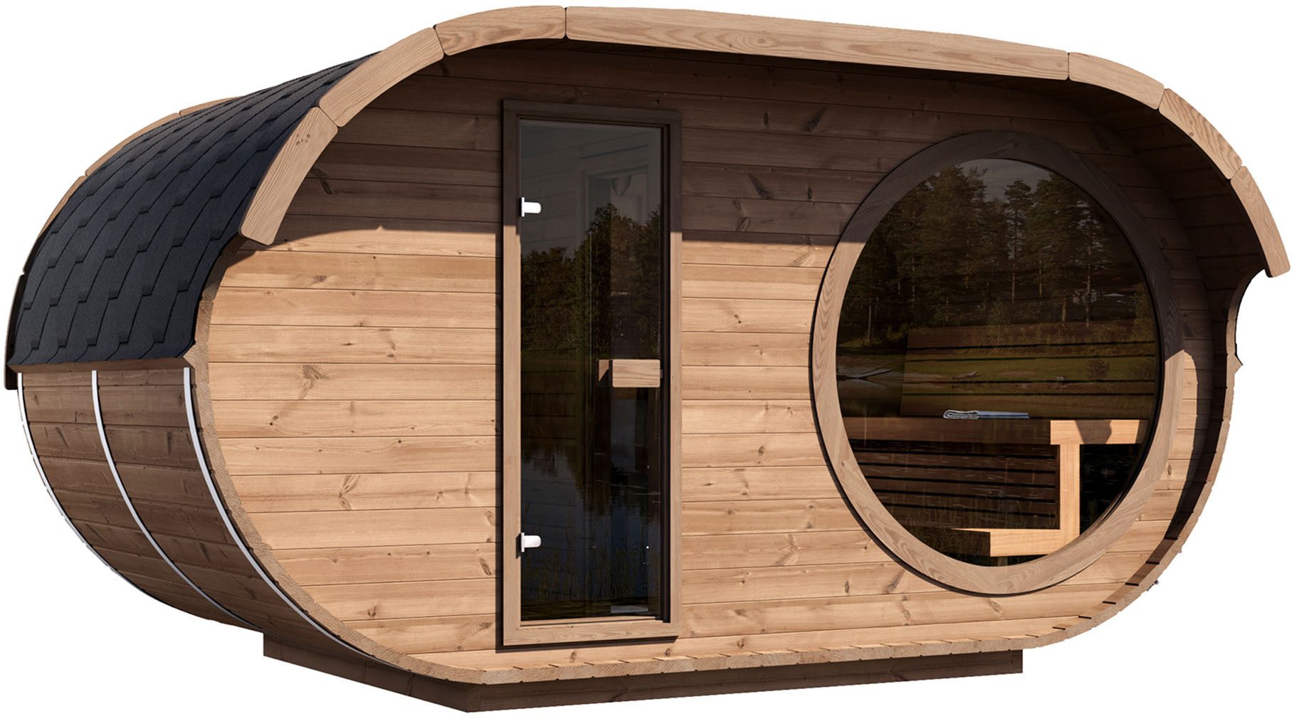 weka Saunahaus Keila, BxTxH: 405 x 240 x 220 cm