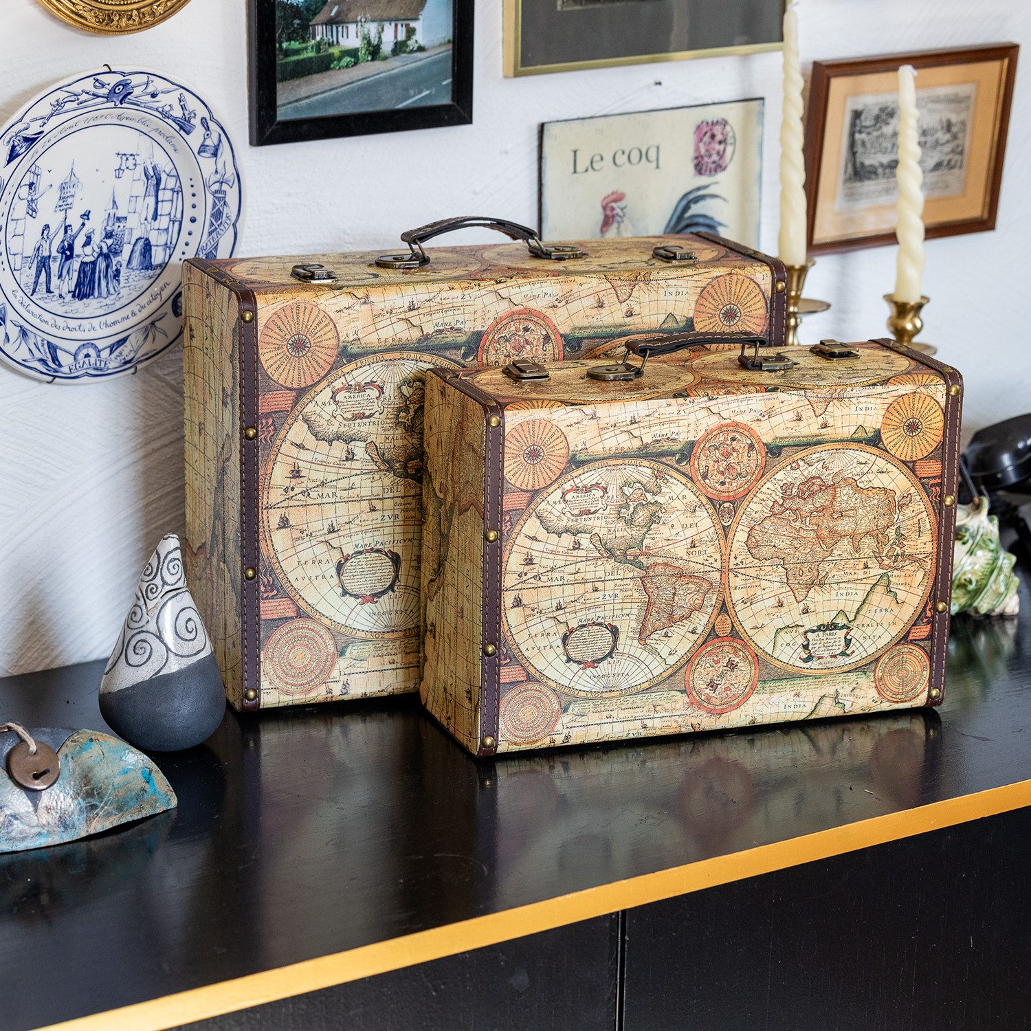 HMF Aufbewahrungsbox Handgefertigter Vintage Koffer aus günstig online kaufen