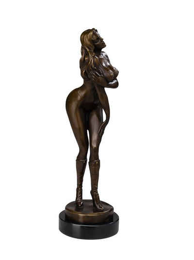 Aubaho Skulptur Bronze erotische Kunst Akt Erotik Frau Bronzefigur Bronzeskulptur Pin