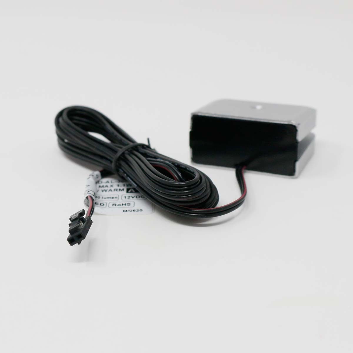 world-trading-net LED Glaskantenbeleuchtung 4er SET Clip-3D silber Glasbodenbeleuchtung, ww, warmweiß