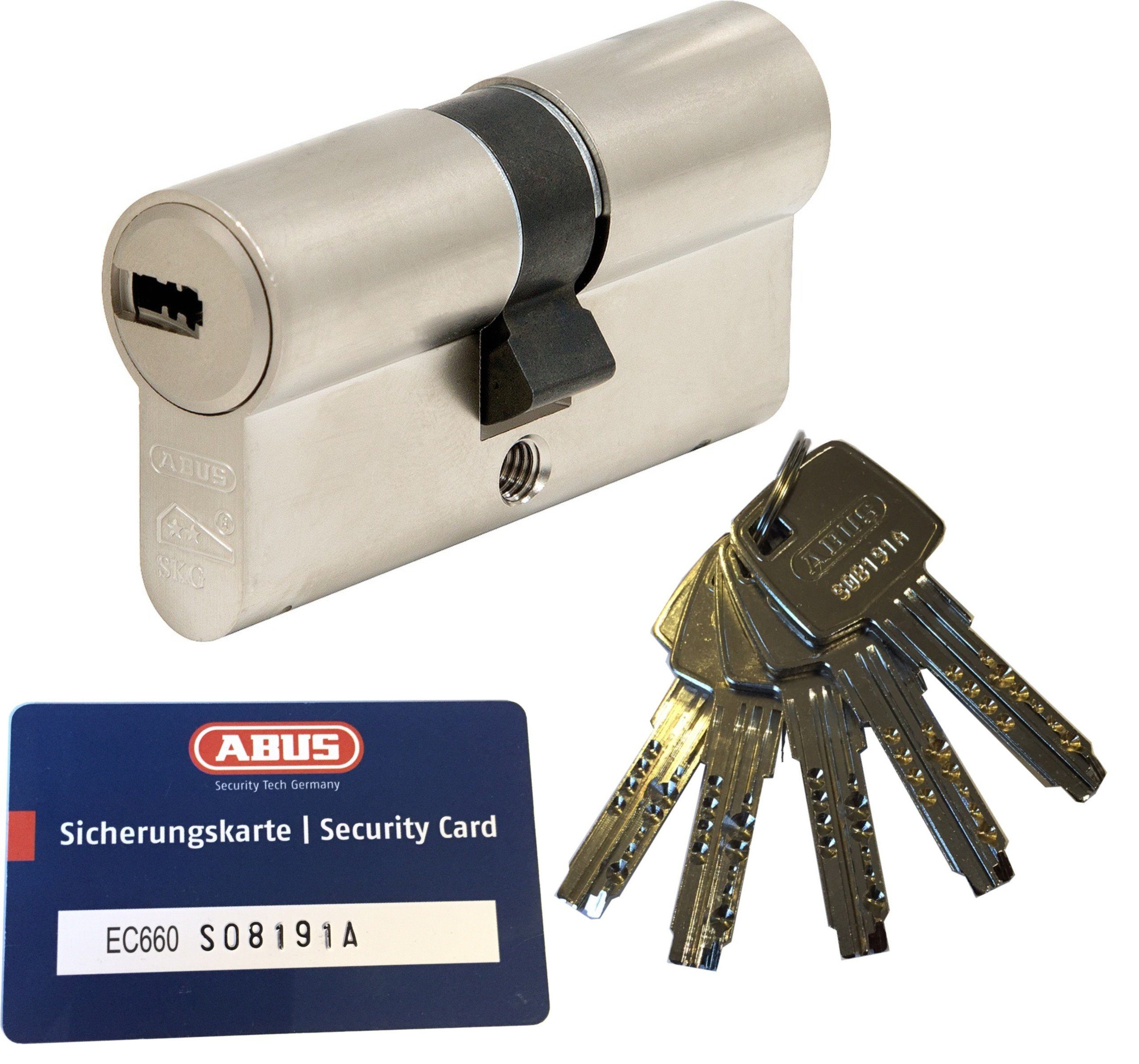 ABUS Profilzylinder ABUS EC660 Doppelzylinder versch. Längen, 3- 10 Schlüssel, Verschiedenschließend mit N+G