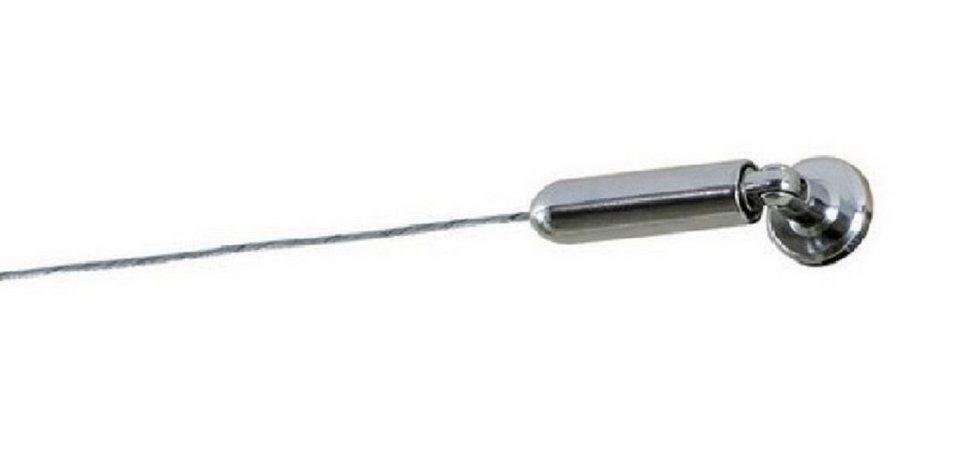 Seilspanngarnitur Seilspanngarnitur aus 5m hochwertiges glänzendes  Stahlseil verchromte Endstücke, Clever-Kauf-24
