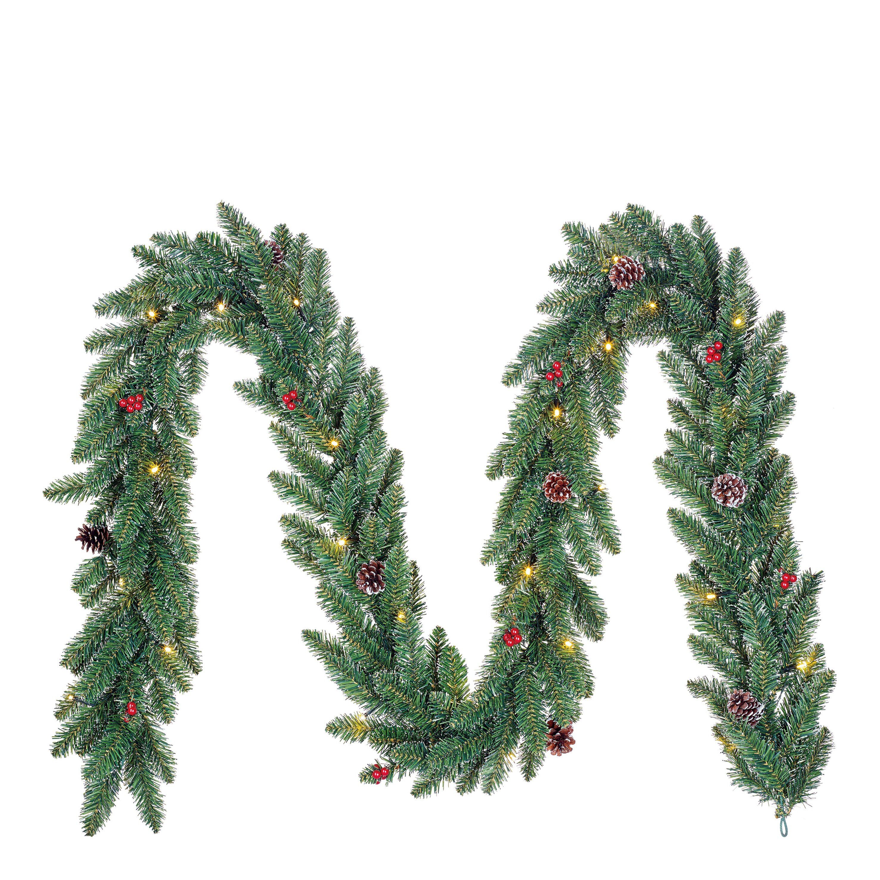 Black Box Trees Dekohänger Black Box Trees Creston Girlande led batteriebetrieben gruen 30L TIPS