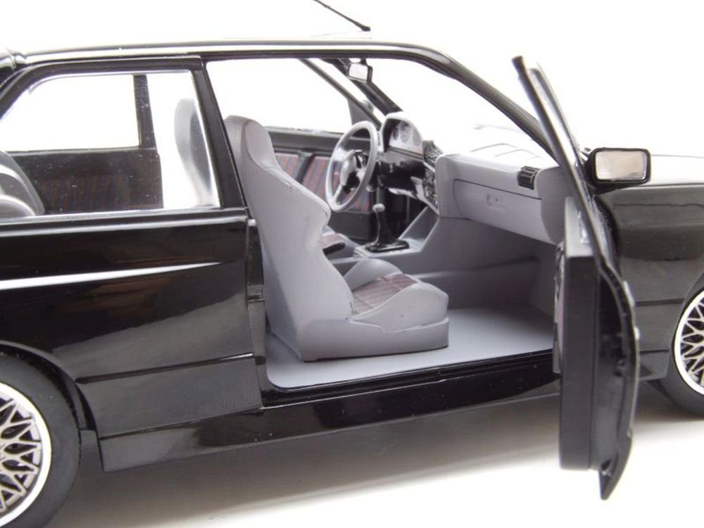 Solido Modellauto BMW M3 E30 Evo Sport 1990 schwarz, Maßstab 1:18