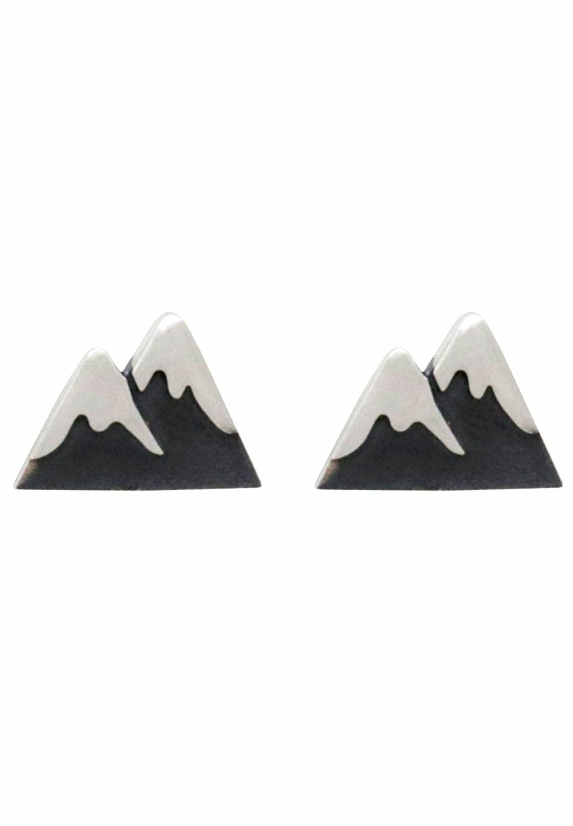 Gemshine Paar Ohrhänger Alpin Berg silver coloured