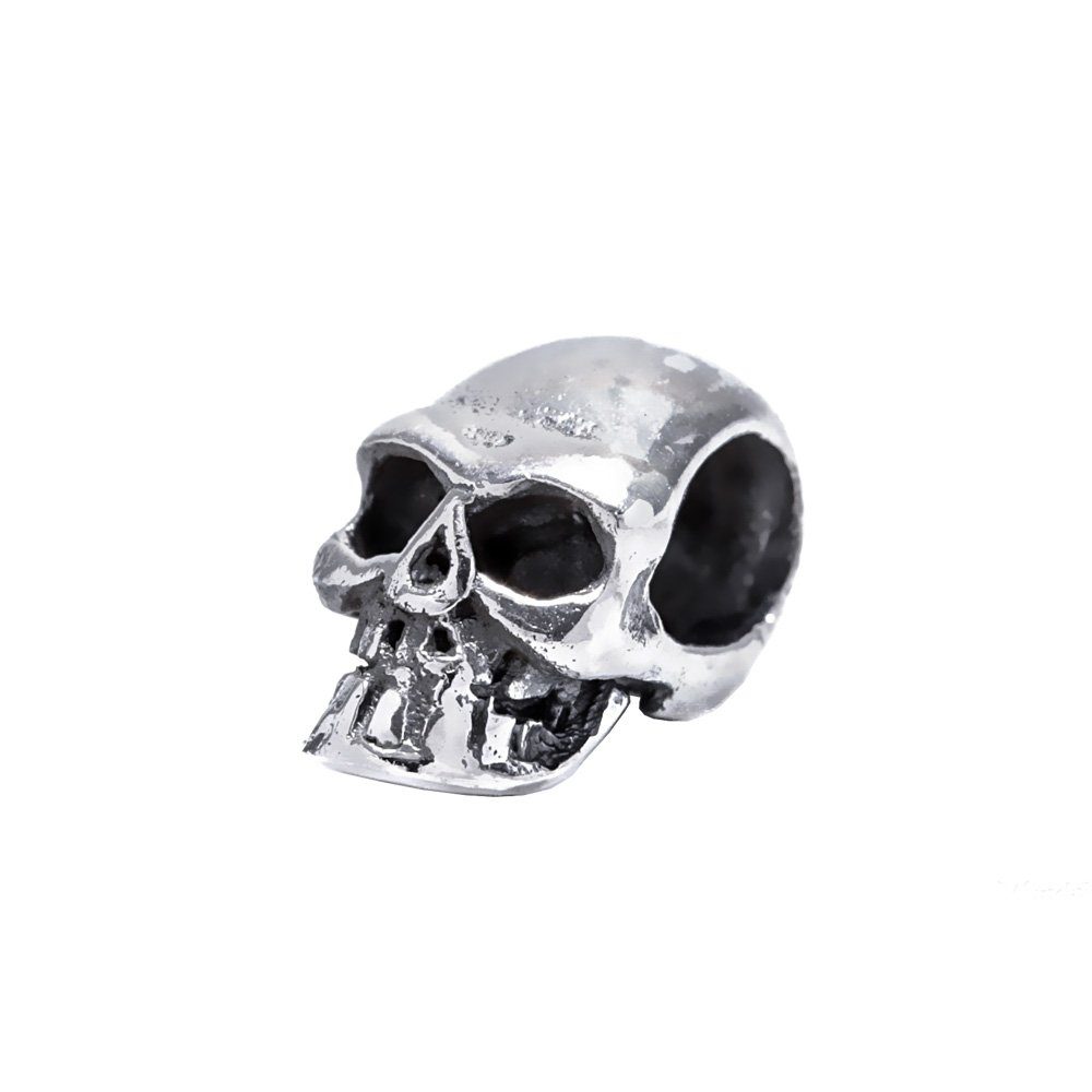 Diadem Totenkopf Haar Bartperle Skal Biker Schmuck 925er