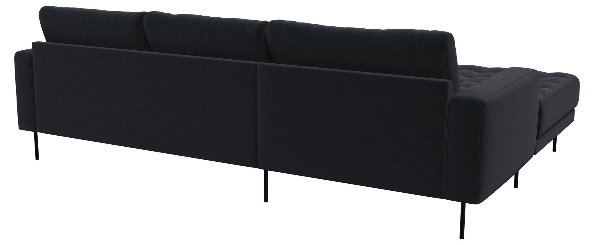 Anthrazitgrau//Linksgewendet ebuy24 Rouge Sofa 2,5-Sitzer-Sofa .//Anthrazitgrau//Linksgewen