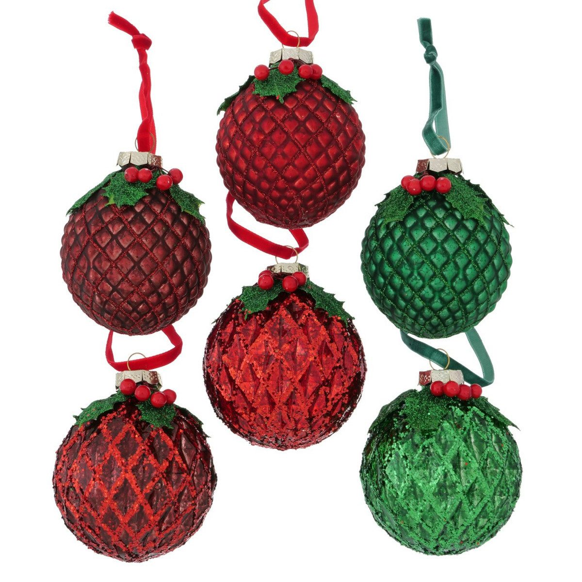 BOLTZE Weihnachtsbaumkugel Fionn Weihnachtskugel 8cm sortiert (1Stück)