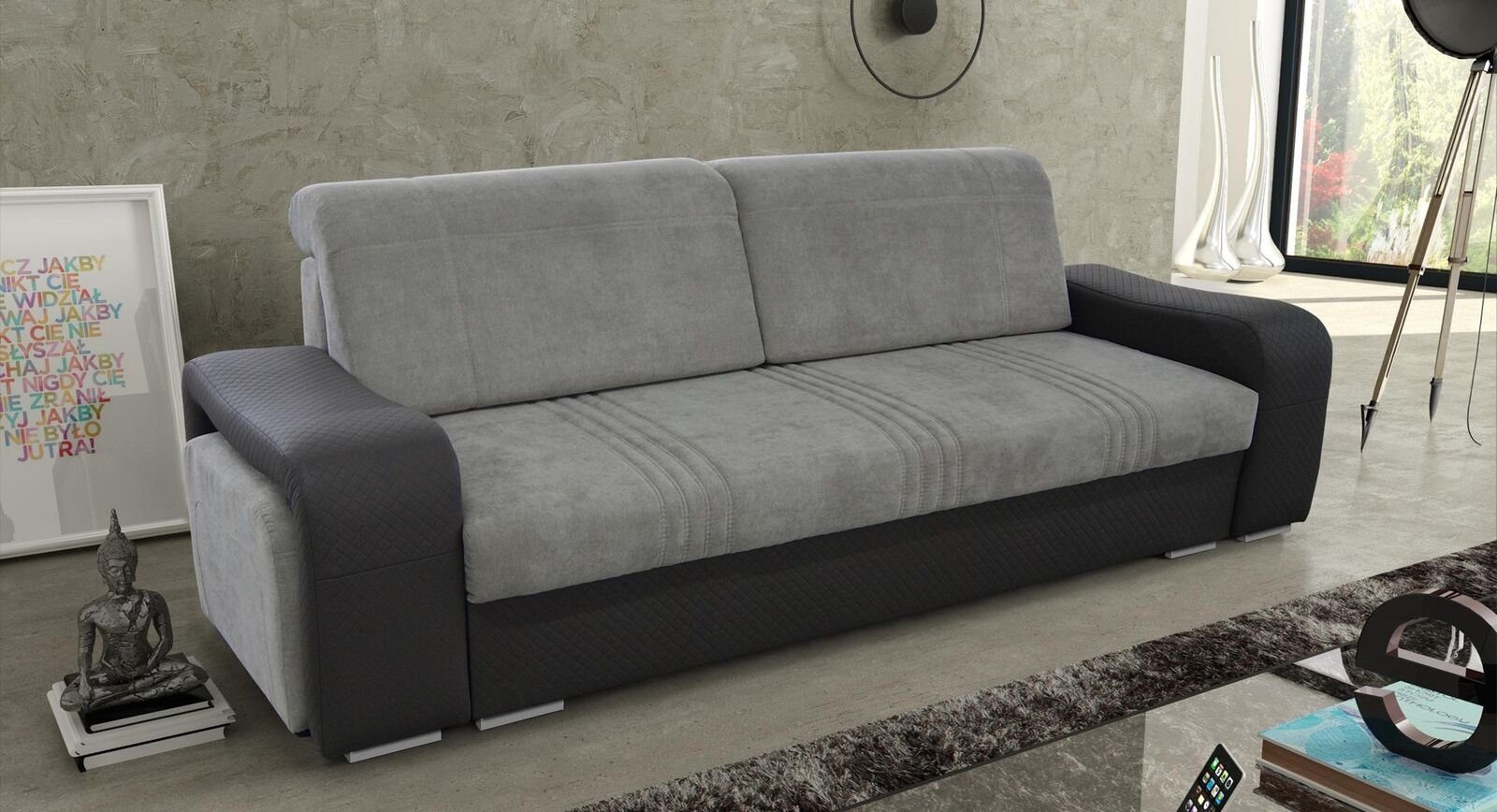 Möbel Couch Sitzer Viersitzer JVmoebel Design Sofas Sofa Wohnzimmer Sofa, 4