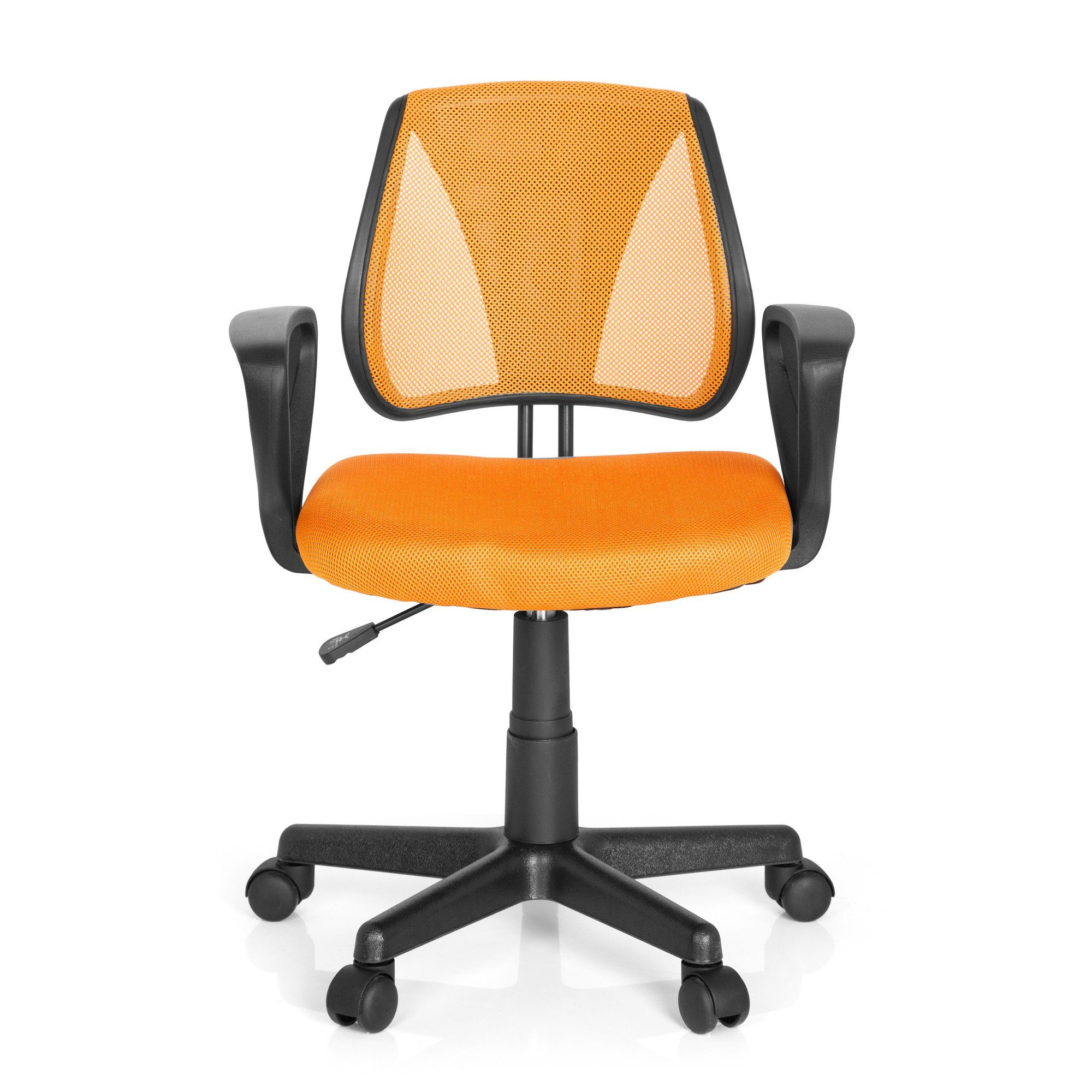 ergonomisch OFFICE Drehstuhl mitwachsend, Orange Stoff mit hjh Armlehnen St), CD Kinderdrehstuhl (1 KIDDY