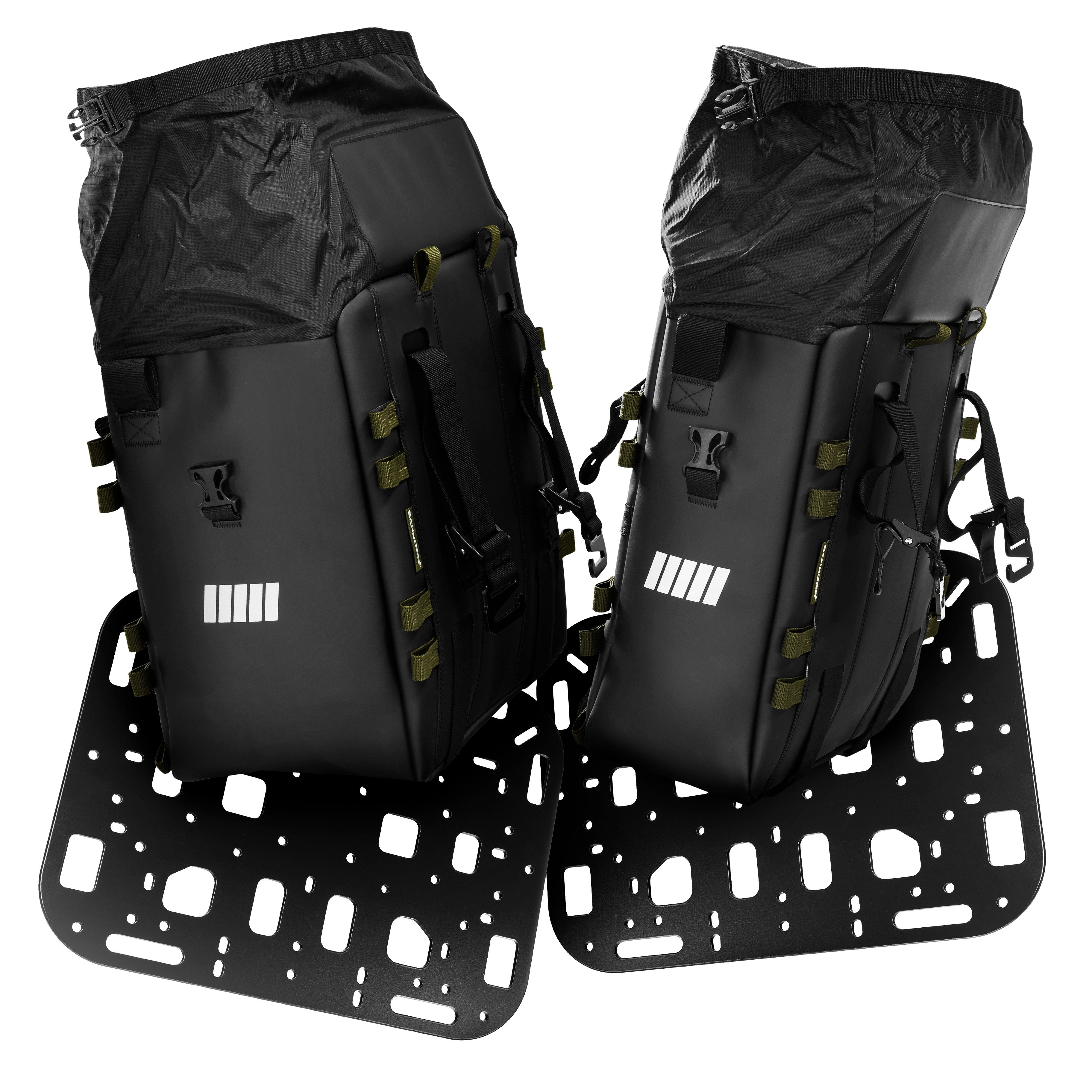 Gepäckträgertasche SCHNORR Motorradtaschen-Set - 60L, wasserdicht, inkl. 2 Montageplatten