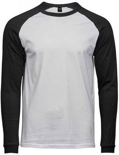 Tee Jays Langarmshirt Herren Baseball Tee / 100% gekämmte Baumwolle