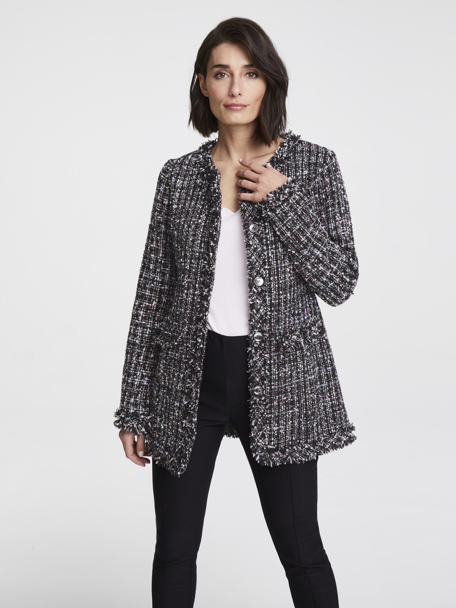 ASHLEY BROOKE by Heine Blazer in Bouclè, In aktueller Longform online
